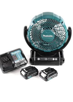 Makita CF 101 WA Akku Lüfter Ventilator 12V + 2x Akku 2,0Ah + Schnellladegerät - Toolbrothers