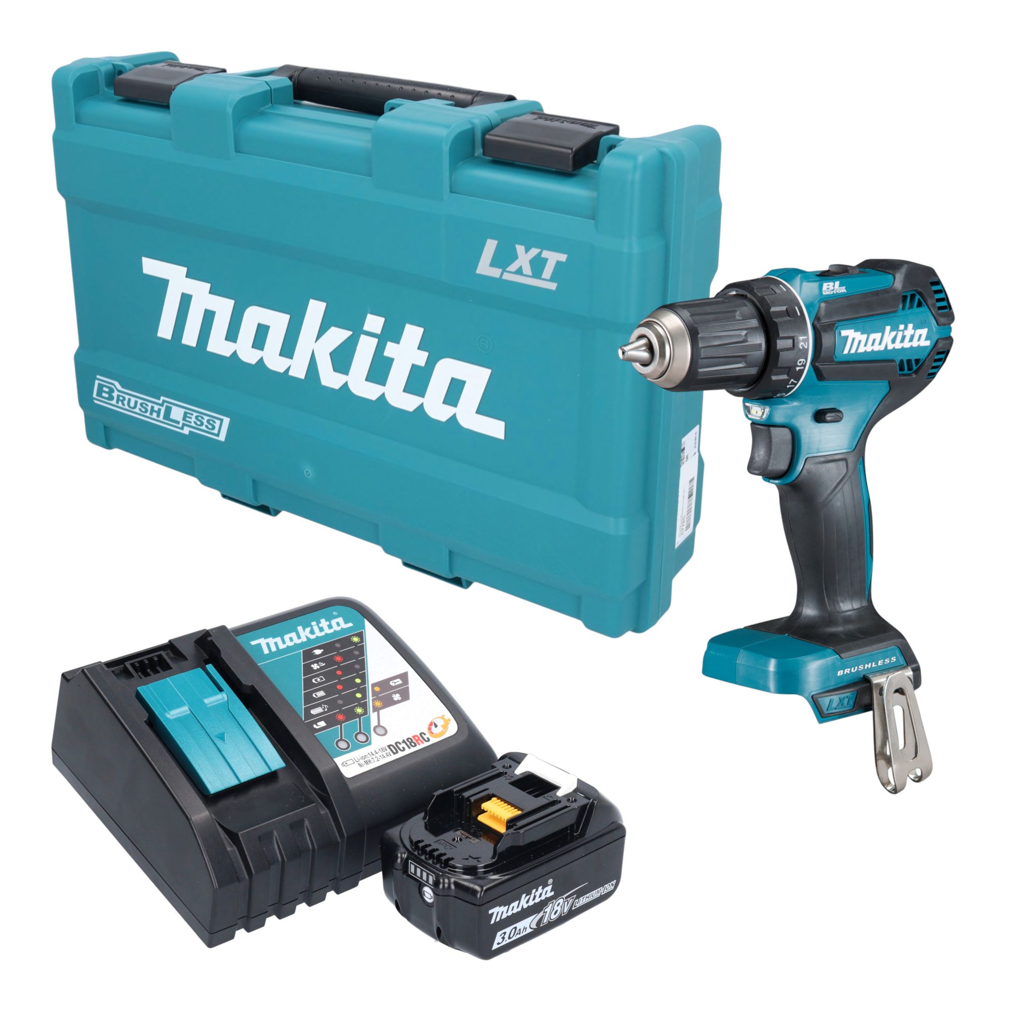 Makita DDF 485 RF1K Akku Bohrschrauber 18 V 50 Nm Brushless 1x Akku 3 0 Ah Ladegeraet Koffer 0 - toolbrothers