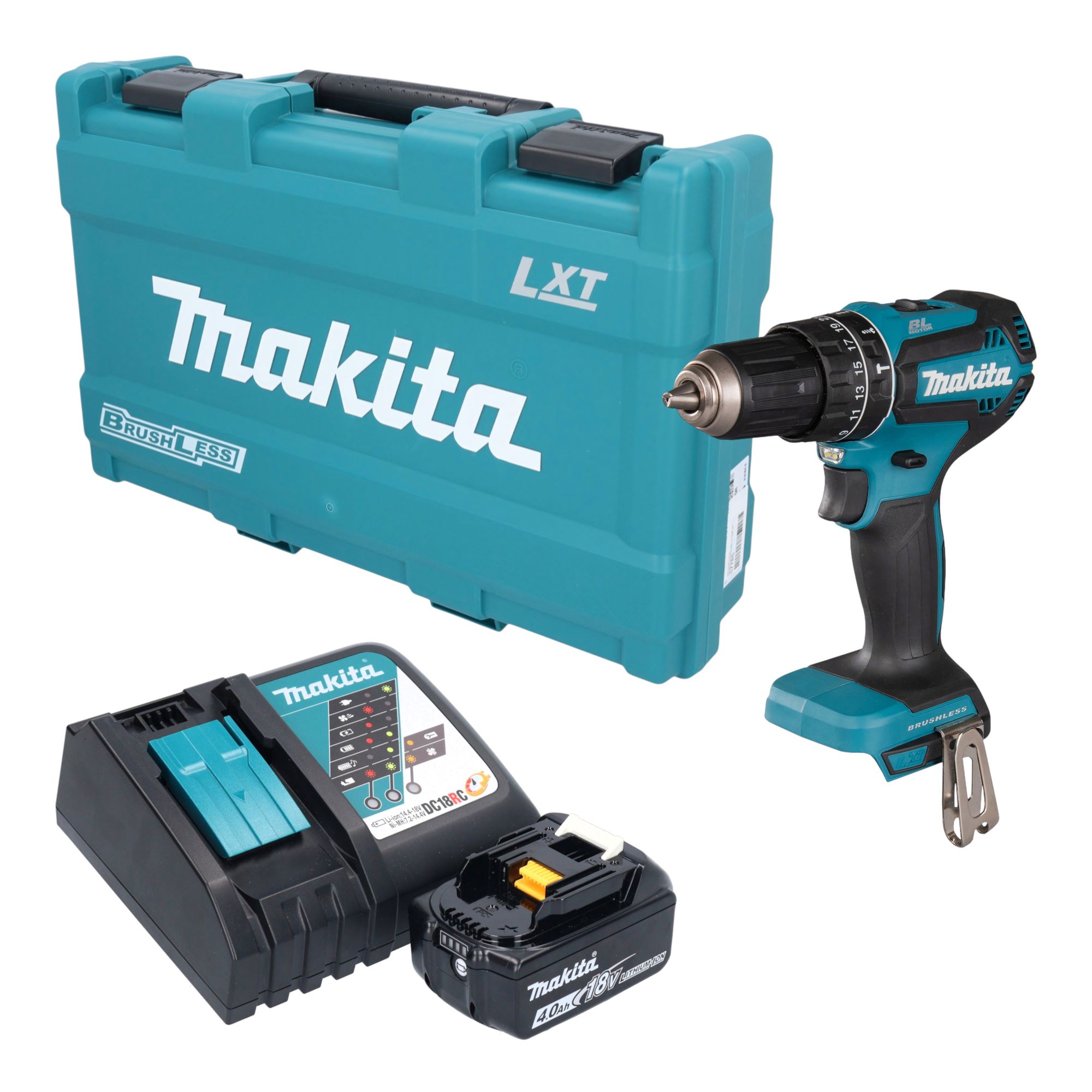 Makita DHP 485 RM1K Akku Schlagbohrschrauber 18 V 50 Nm Brushless 1x Akku 4 0 Ah Ladegeraet Koffer 0 - toolbrothers