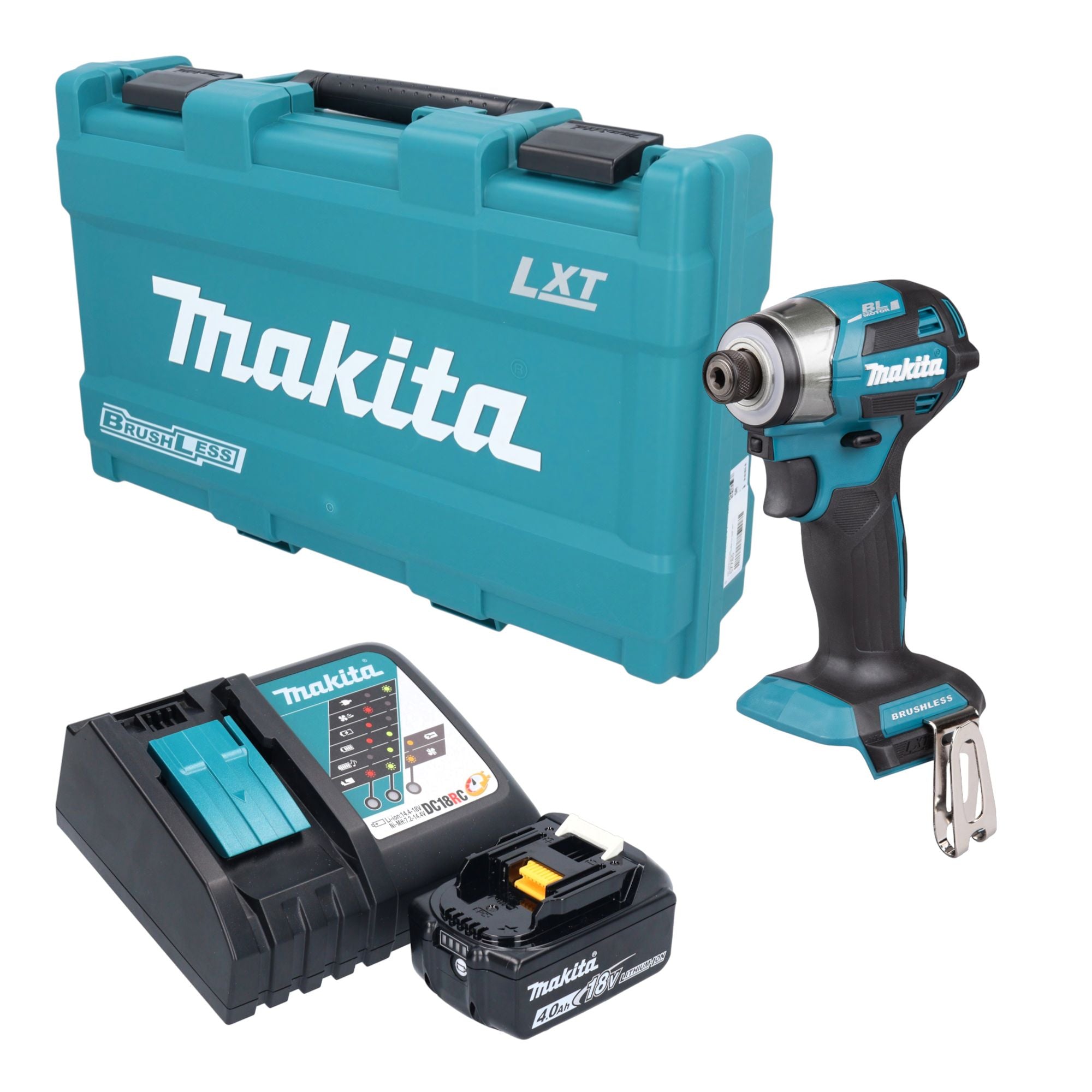Makita DTD 173 RM1K Akku Schlagschrauber 18 V 180 Nm 1 4 Brushless 1x Akku 4 0 Ah Ladegeraet Koffer 0 - toolbrothers