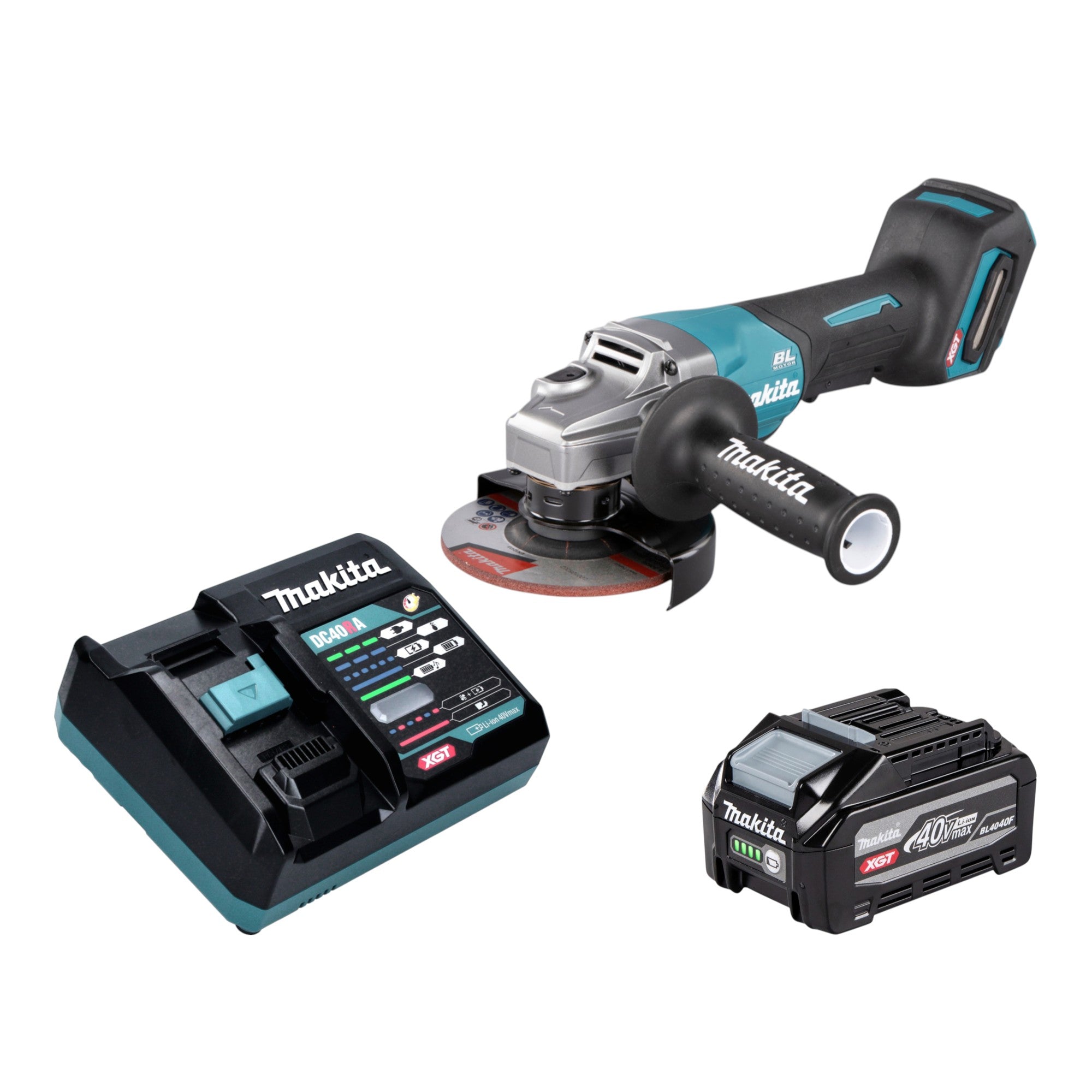 Makita GA 016 GU101 Akku Winkelschleifer 40 V max 125 mm Brushless 1x Akku 4 0 Ah Ladegeraet 0 - toolbrothers