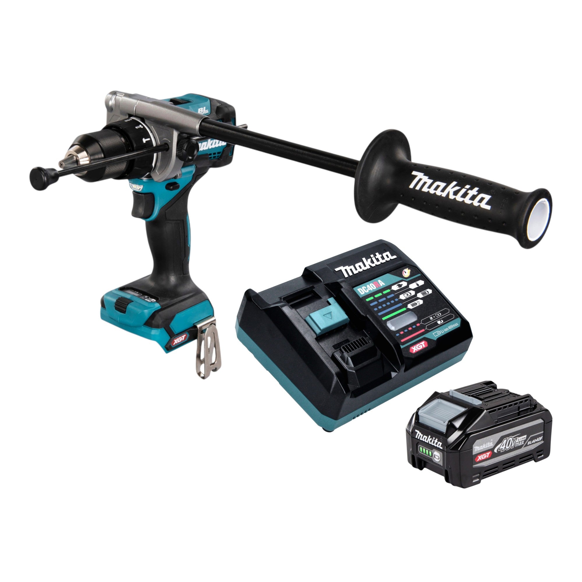 Makita HP 001 GU101 Akku Schlagbohrschrauber 40 V max 140 Nm Brushless 1x Akku 4 0 Ah Ladegeraet 0 - toolbrothers
