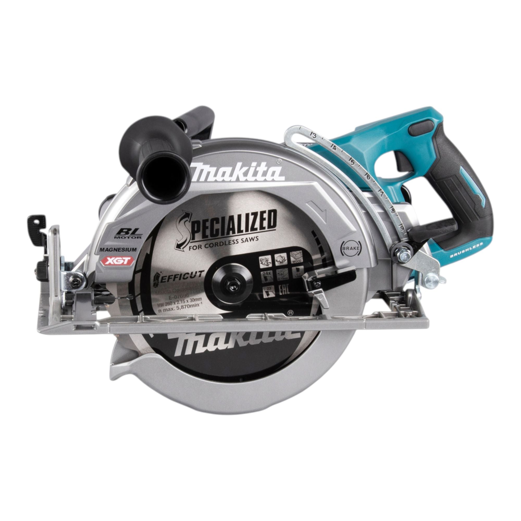Makita RS 002 GU101 Akku Handkreissaege 40 V max 260 mm Brushless 1x Akku 4 0 Ah Ladegeraet 1 - toolbrothers