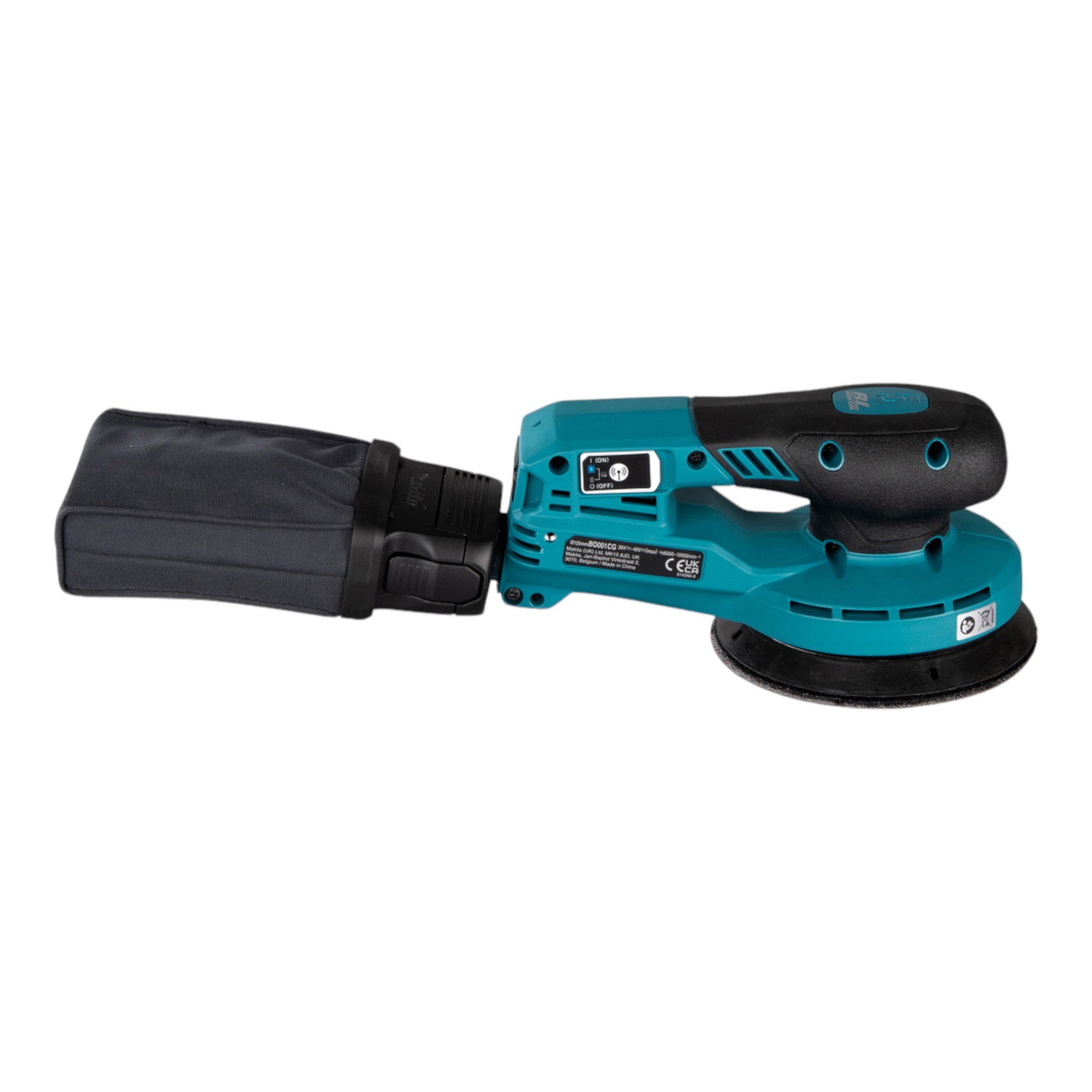 Makita BO 001 CGU101 Akku Exzenterschleifer 40 V max 125 mm 5 0 mm Hub Brushless 1x Akku 4 0 Ah Ladegeraet 4 - toolbrothers