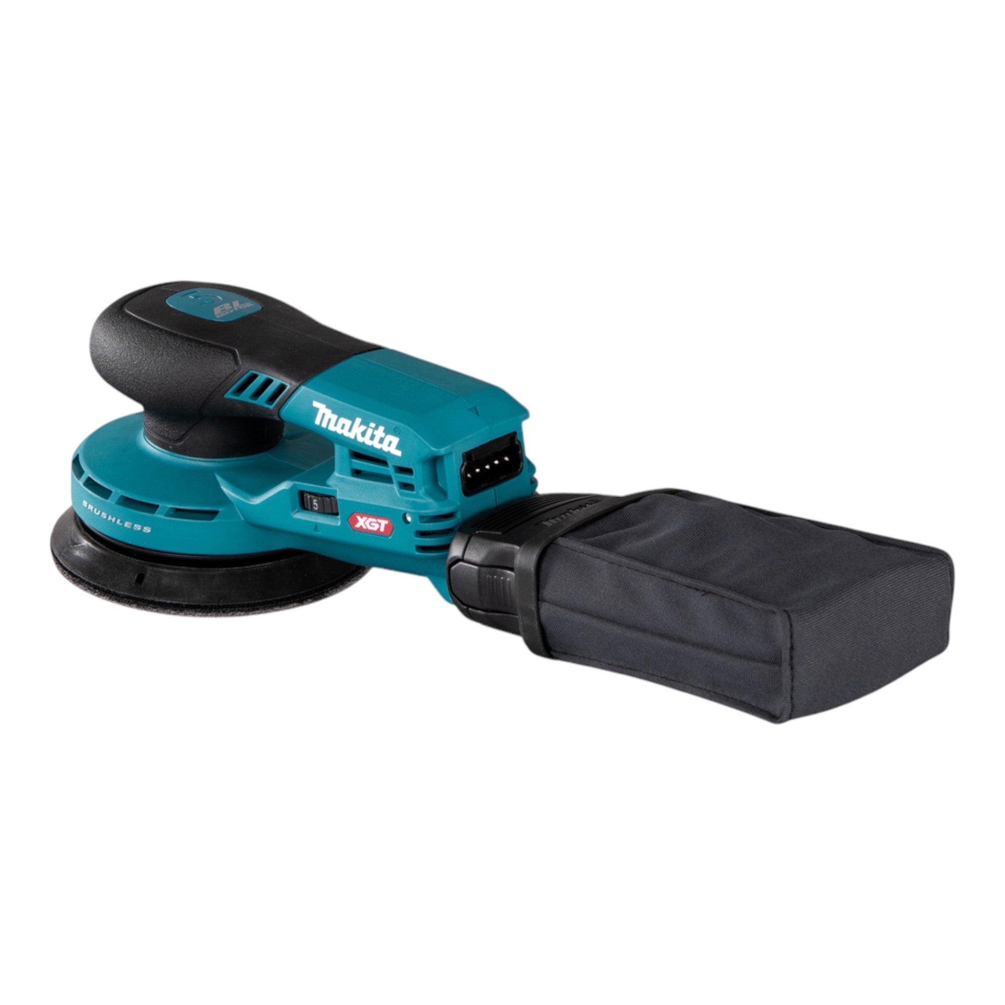 Makita BO 001 CGU201 Akku Exzenterschleifer 40 V max 125 mm 5 0 mm Hub Brushless 2x Akku 4 0 Ah Ladegeraet 2 - toolbrothers