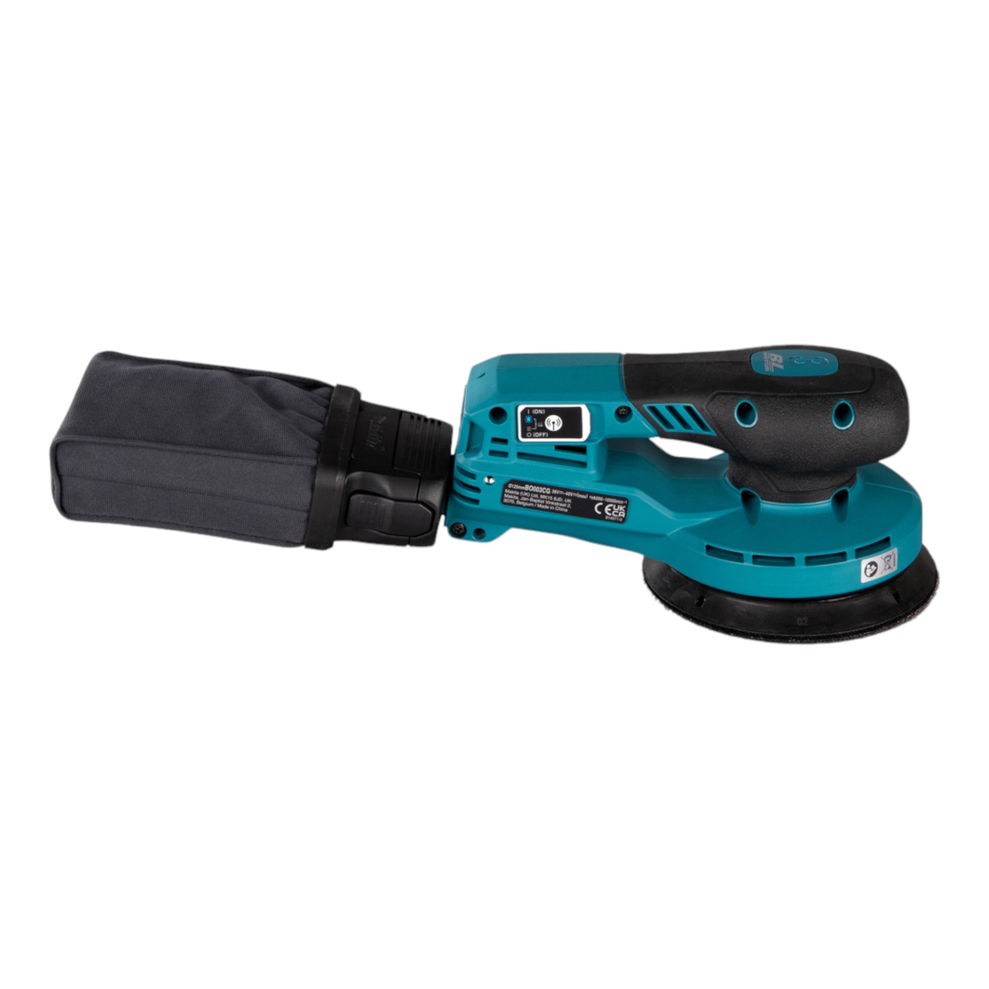 Makita BO 003 CGU201 Akku Exzenterschleifer 40 V max 125 mm 3 0 mm Hub Brushless 2x Akku 4 0 Ah Ladegeraet 4 - toolbrothers