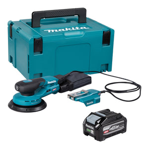 Makita BO 004 CGU101 Akku Exzenterschleifer 40 V max. 150 mm 3,0 mm Hub Brushless + 1x Akku 4,0 Ah + Makpac - ohne Ladegerät