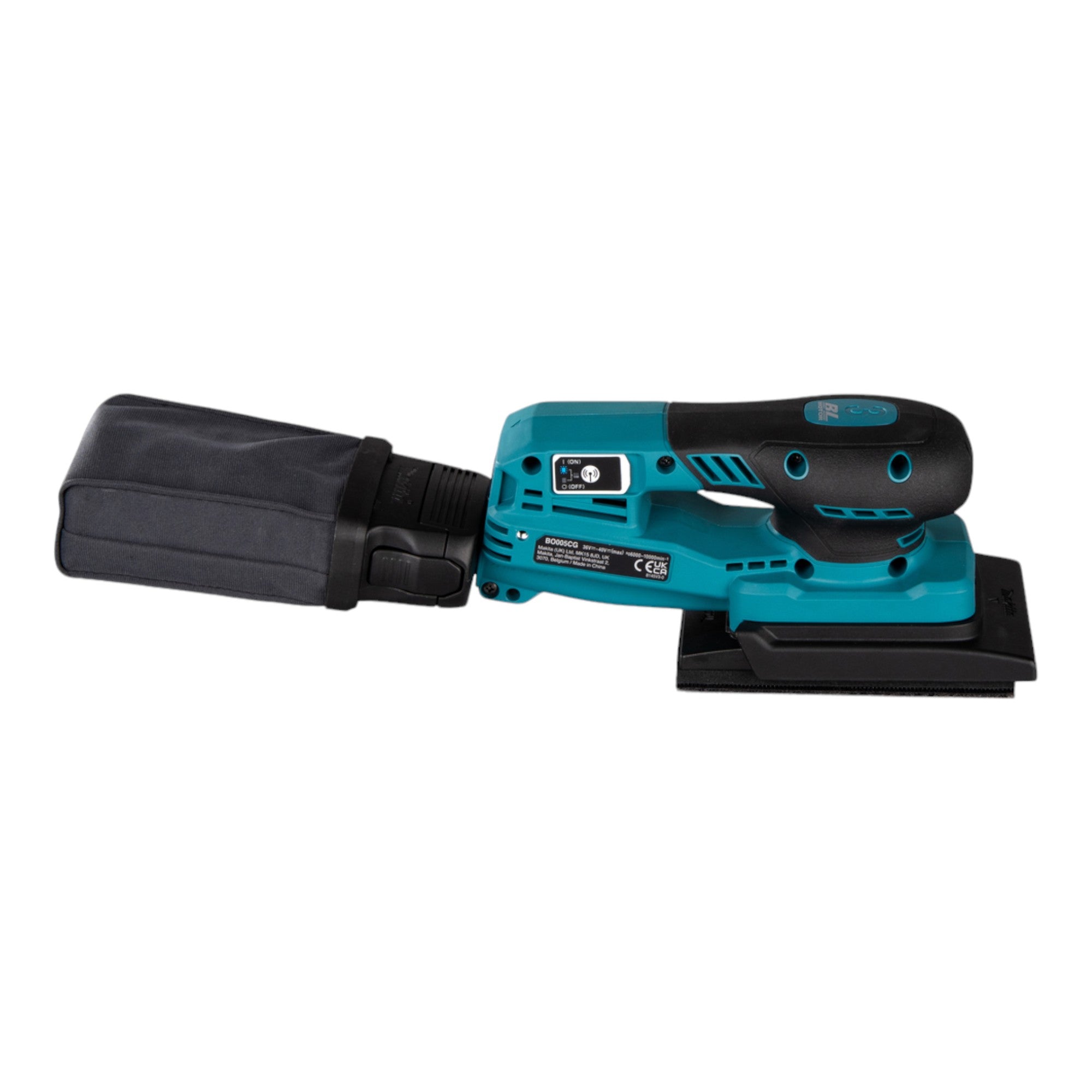 Makita BO 005 CGU101 Akku Schwingschleifer 40 V max 80 x 130 mm 3 0 mm Hub Brushless 1x Akku 4 0 Ah Ladegeraet 4 - toolbrothers