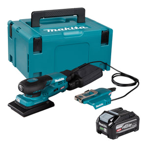 Makita BO 005 CGU101 Akku Schwingschleifer 40 V max. 80 x 130 mm 3,0 mm Hub Brushless + 1x Akku 4,0 Ah + Makpac - ohne Ladegerät