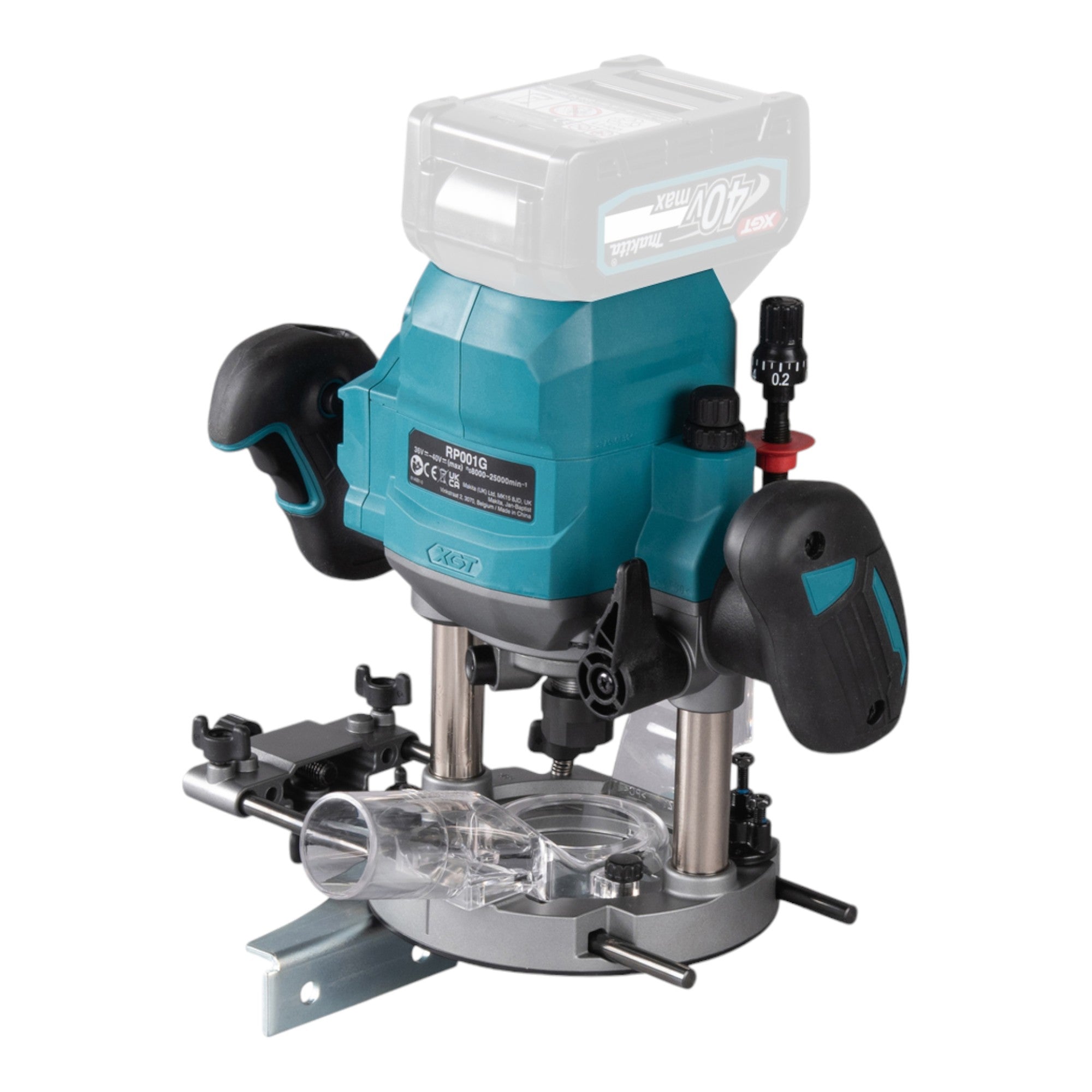 Makita RP 001 GU101 Akku Oberfraese 40 V max 12 mm Brushless 1x Akku 4 0 Ah Makpac ohne Ladegeraet 2 - toolbrothers