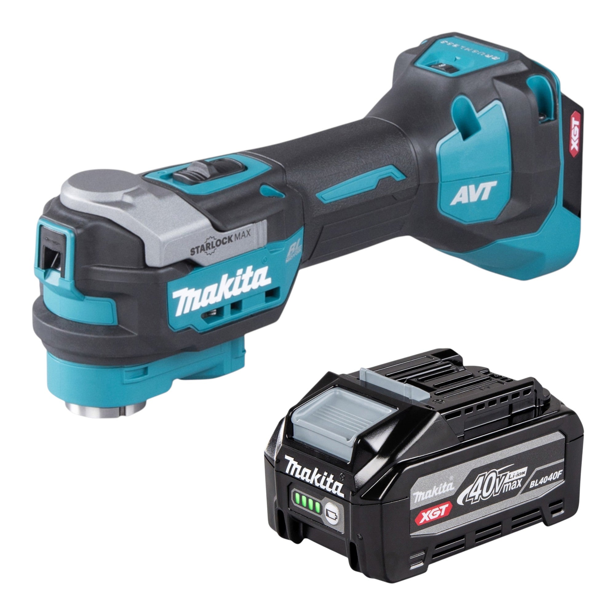 Makita TM 001 GU1 Akku Multifunktionswerkzeug 40 V max Starlock Max Brushless 1x Akku 4 0 Ah ohne Ladegeraet 0 - toolbrothers