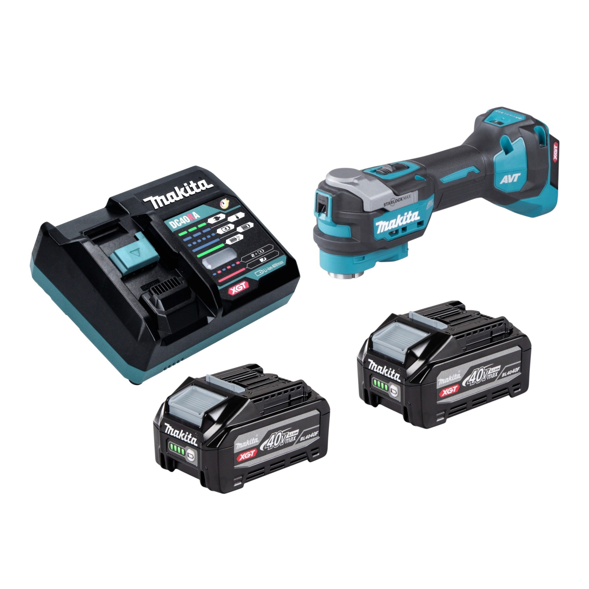Makita TM 001 GU201 Akku Multifunktionswerkzeug 40 V max Starlock Max Brushless 2x Akku 4 0 Ah Ladegeraet 0 - toolbrothers
