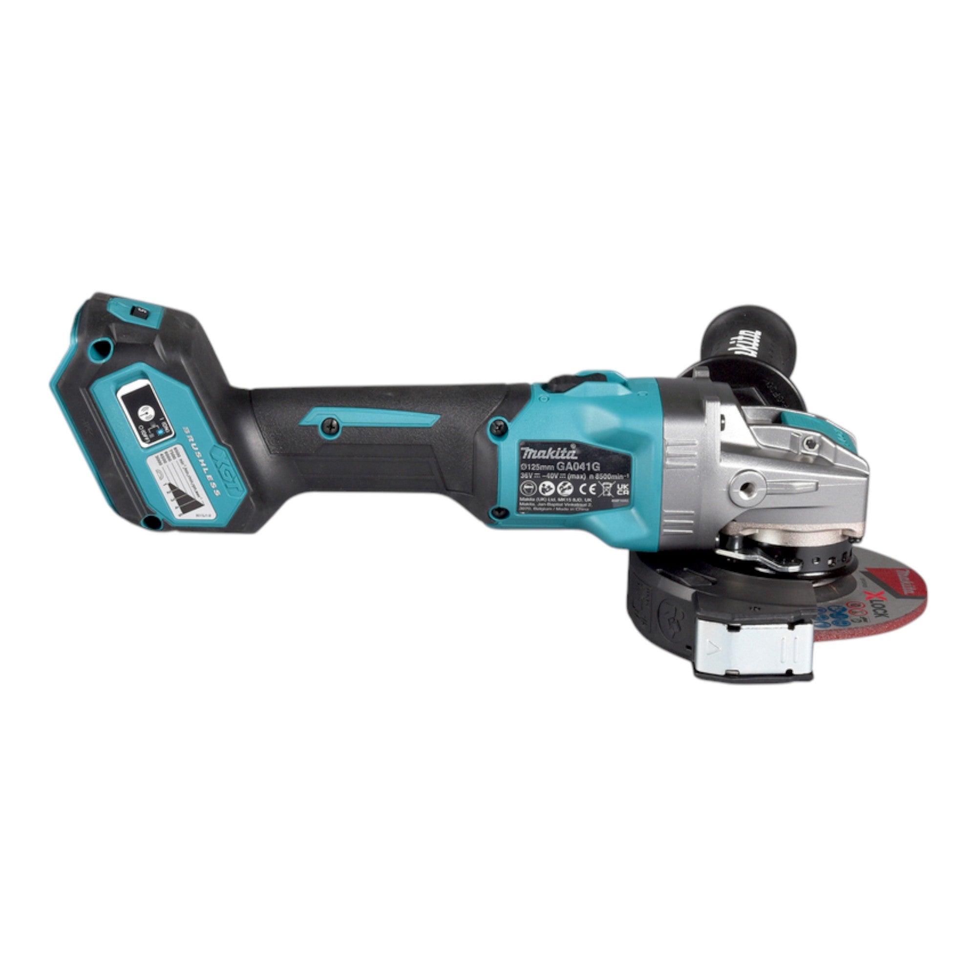 Makita GA 041 GU101 Akku Winkelschleifer 40 V max 125 mm X LOCK Brushless 1x Akku 4 0 Ah Ladegeraet 4 - toolbrothers
