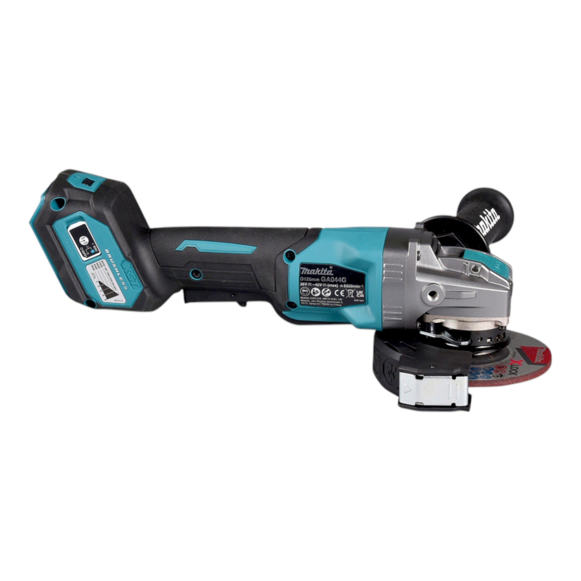Makita GA 044 GU201 Akku Winkelschleifer 40 V max 125 mm X LOCK Brushless 2x Akku 4 0 Ah Ladegeraet 4 - toolbrothers