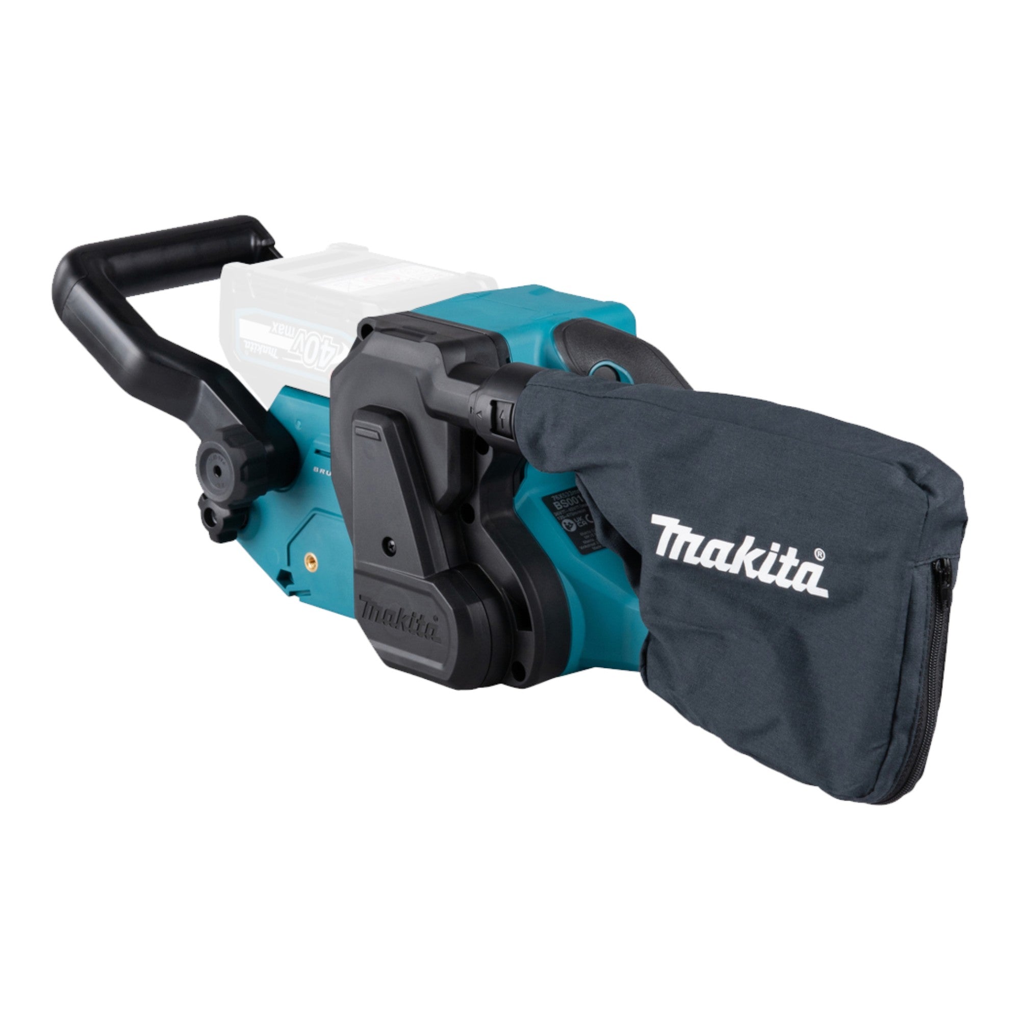 Makita BS 001 GU201 Akku Bandschleifer 40 V max 76 x 533 mm Brushless 2x Akku 4 0 Ah Ladegeraet 2 - toolbrothers