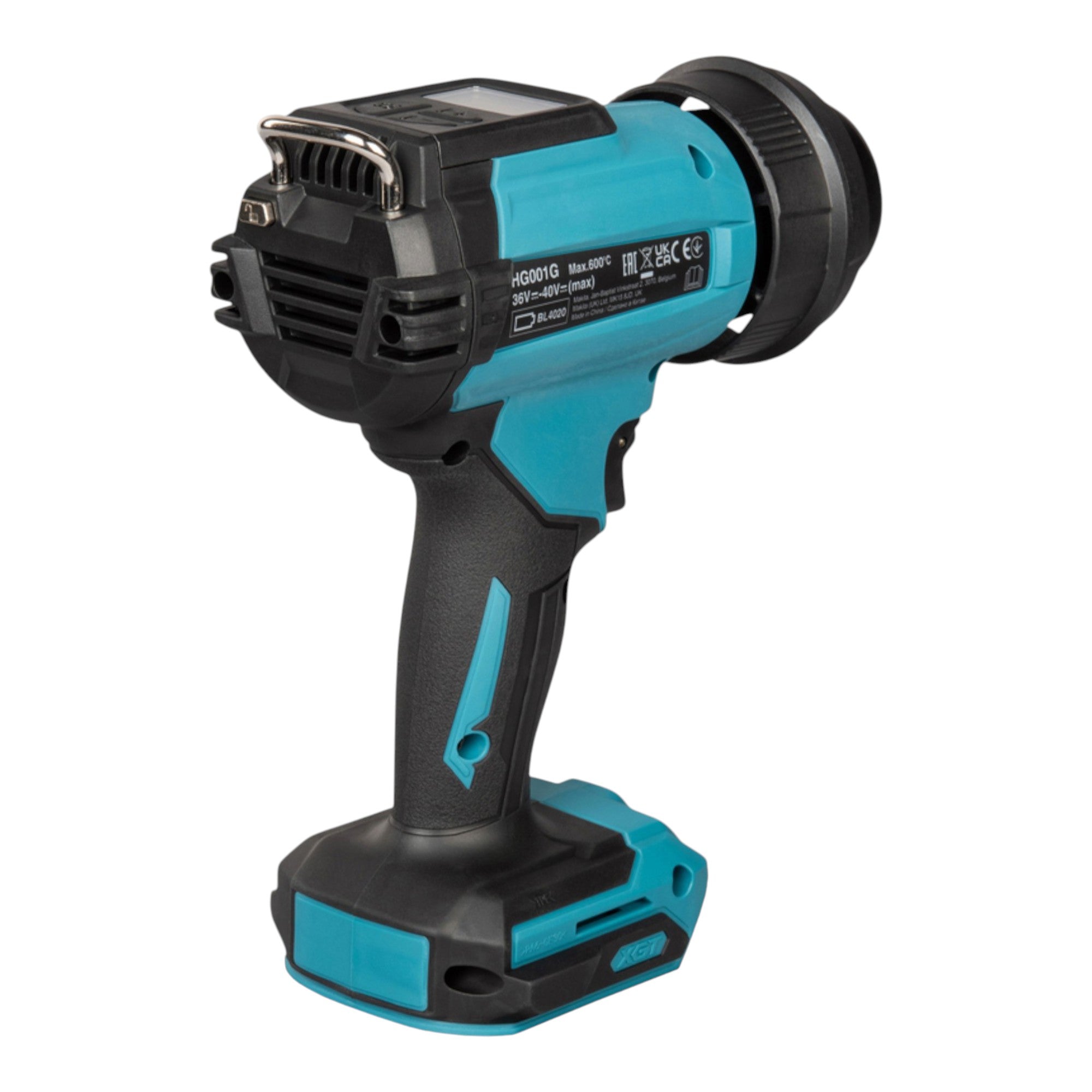 Makita HG 001 GU201 Akku Heissluftgeblaese 40 V max 600 C 2x Akku 4 0 Ah Ladegeraet Koffer 2 - toolbrothers