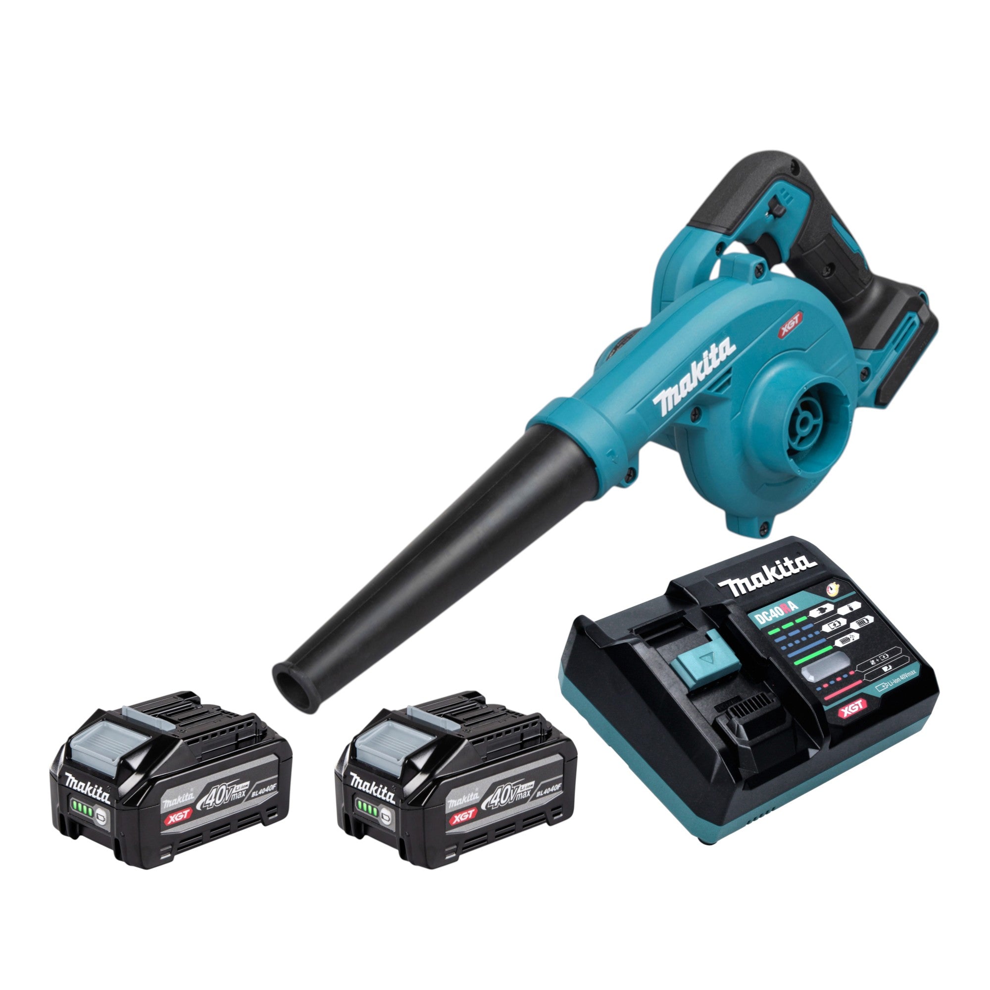 Makita UB 002 GU201 Akku Geblaese 40 V max 2x Akku 4 0 Ah Ladegeraet 0 - toolbrothers