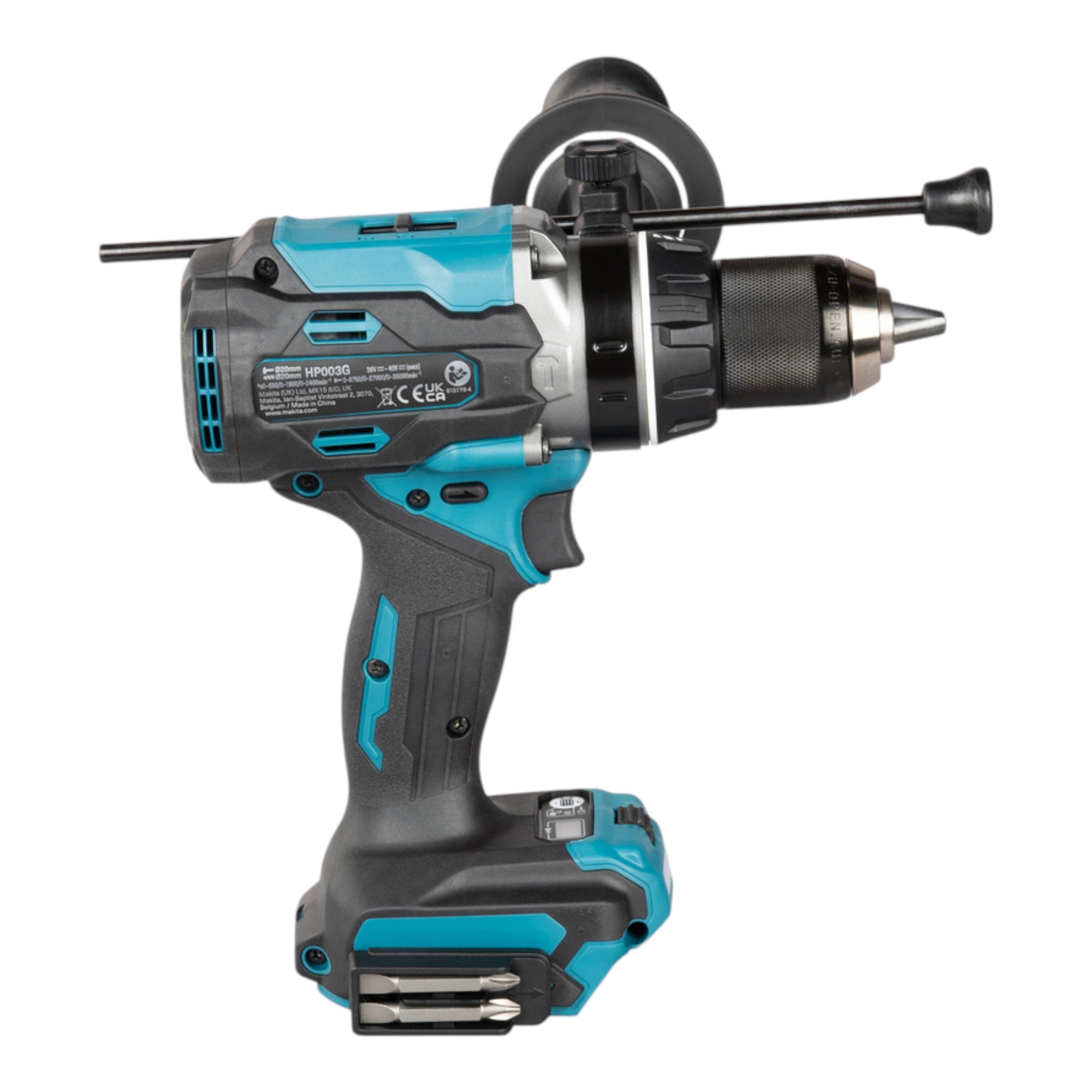 Makita HP 003 GU201 Akku Schlagbohrschrauber 40 V max 180 Nm Brushless 2x Akku 4 0 Ah Ladegeraet 4 - toolbrothers