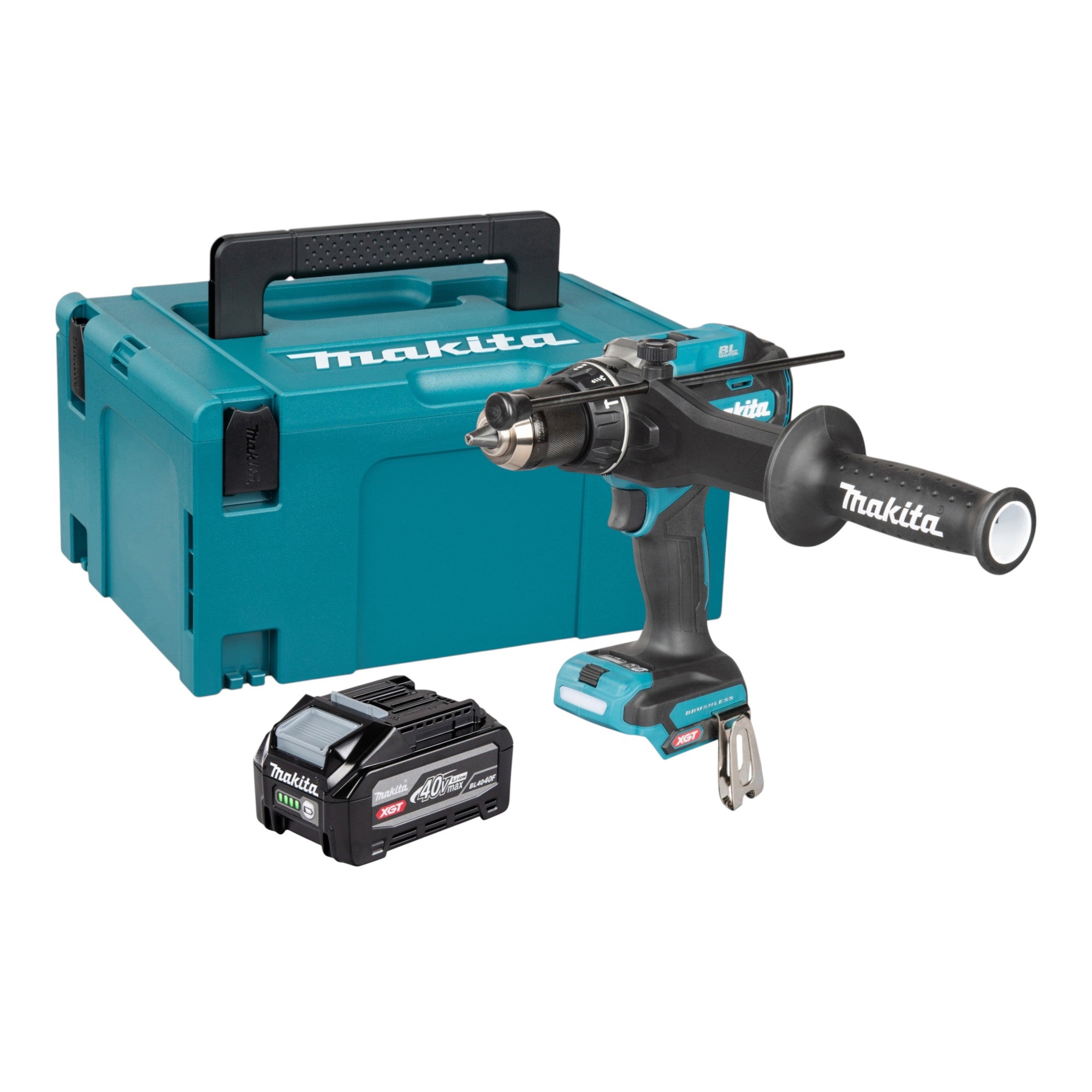 Makita HP 003 GU101 Akku Schlagbohrschrauber 40 V max 180 Nm Brushless 1x Akku 4 0 Ah Makpac ohne Ladegeraet 0 - toolbrothers