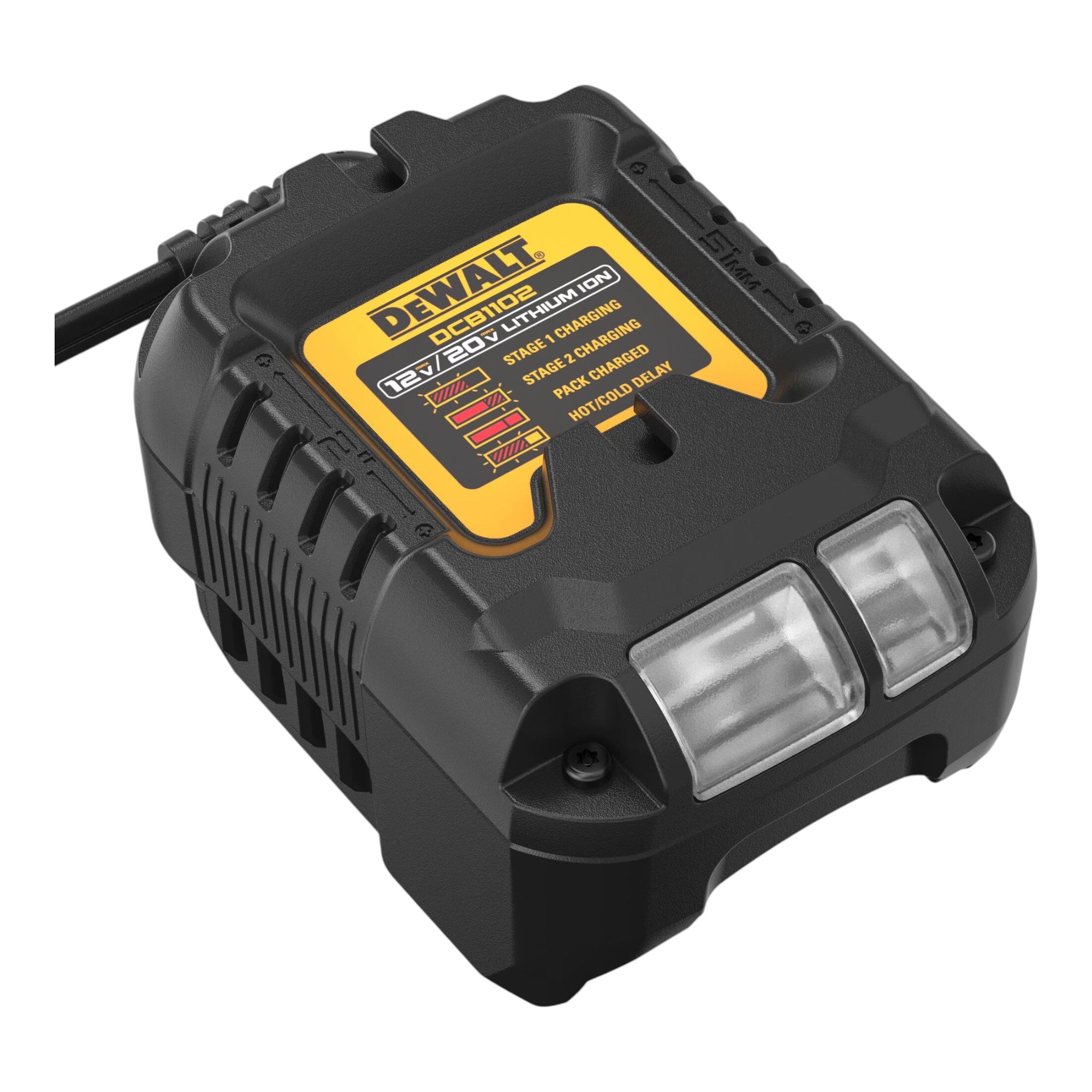 DeWalt DCB 1102 D2T Akku Starter Set 18 V mit 2x Akku 2 0 Ah DCB 1102 Ladegeraet TSTAK 1 - toolbrothers