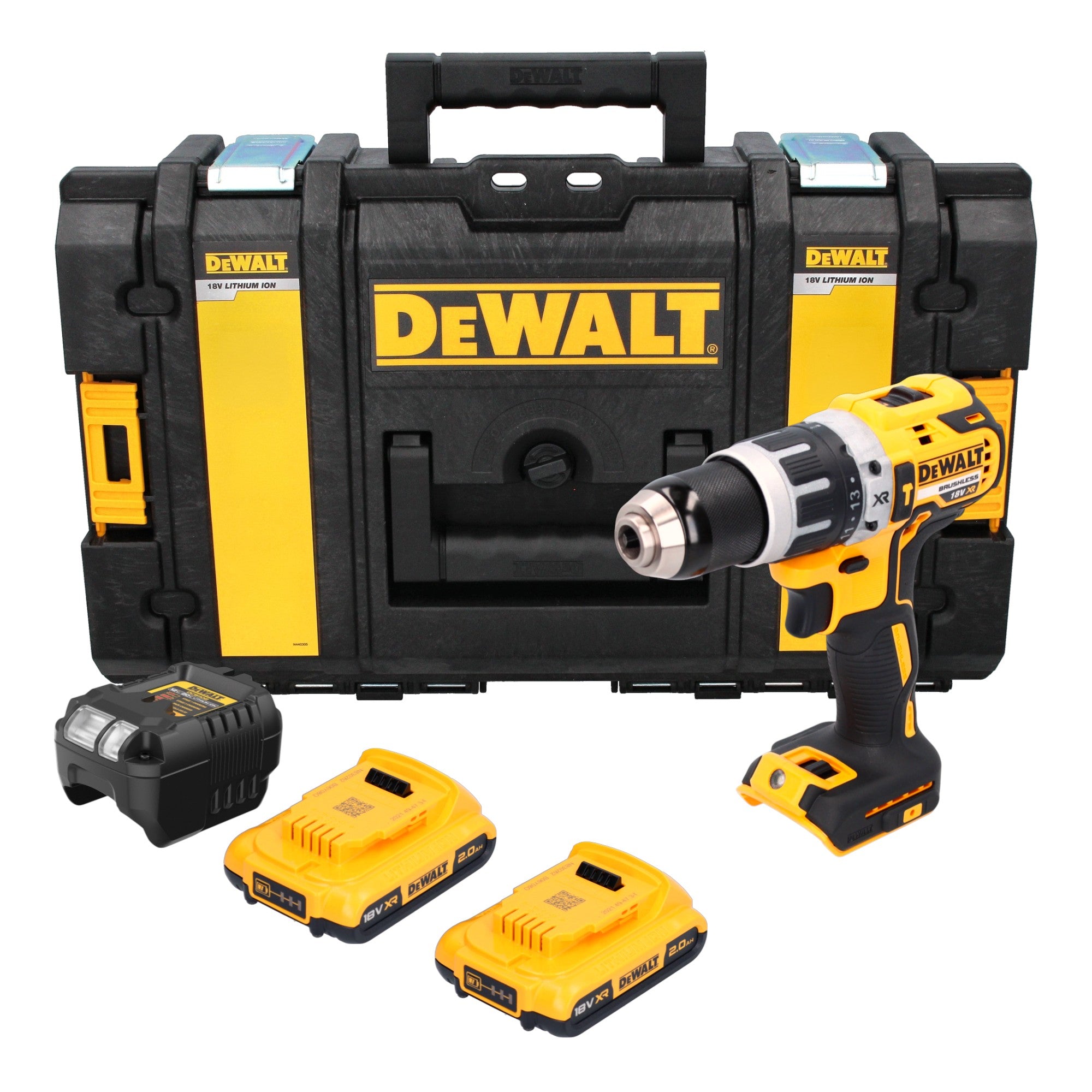 DeWalt DCD 796 D2 Akku Schlagbohrschrauber 18 V 70 Nm Brushless 2x Akku 2 0 Ah Ladegeraet Tough Box 0 - toolbrothers