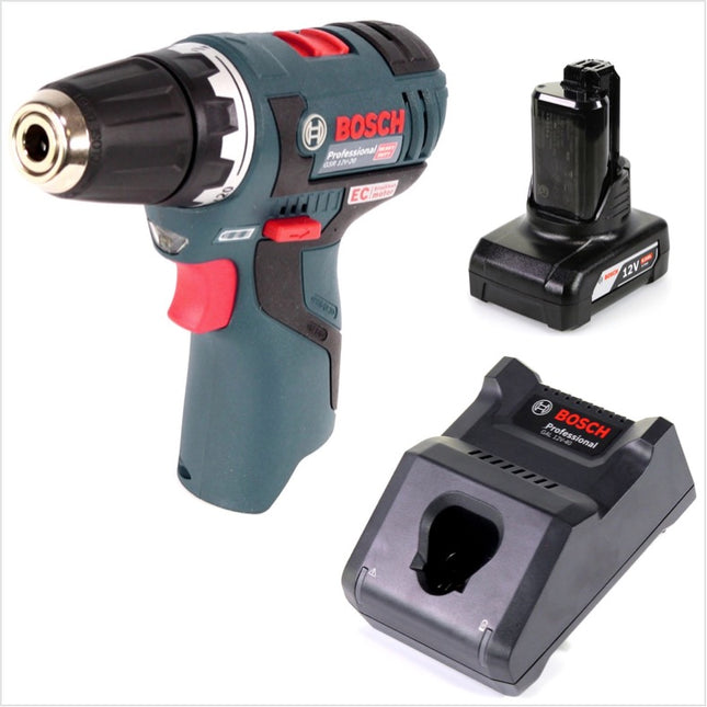 Bosch GSR 12V-20 Akku Bohrschrauber 12V 20Nm brushless + 1x Akku 6,0Ah + Ladegerät - Toolbrothers