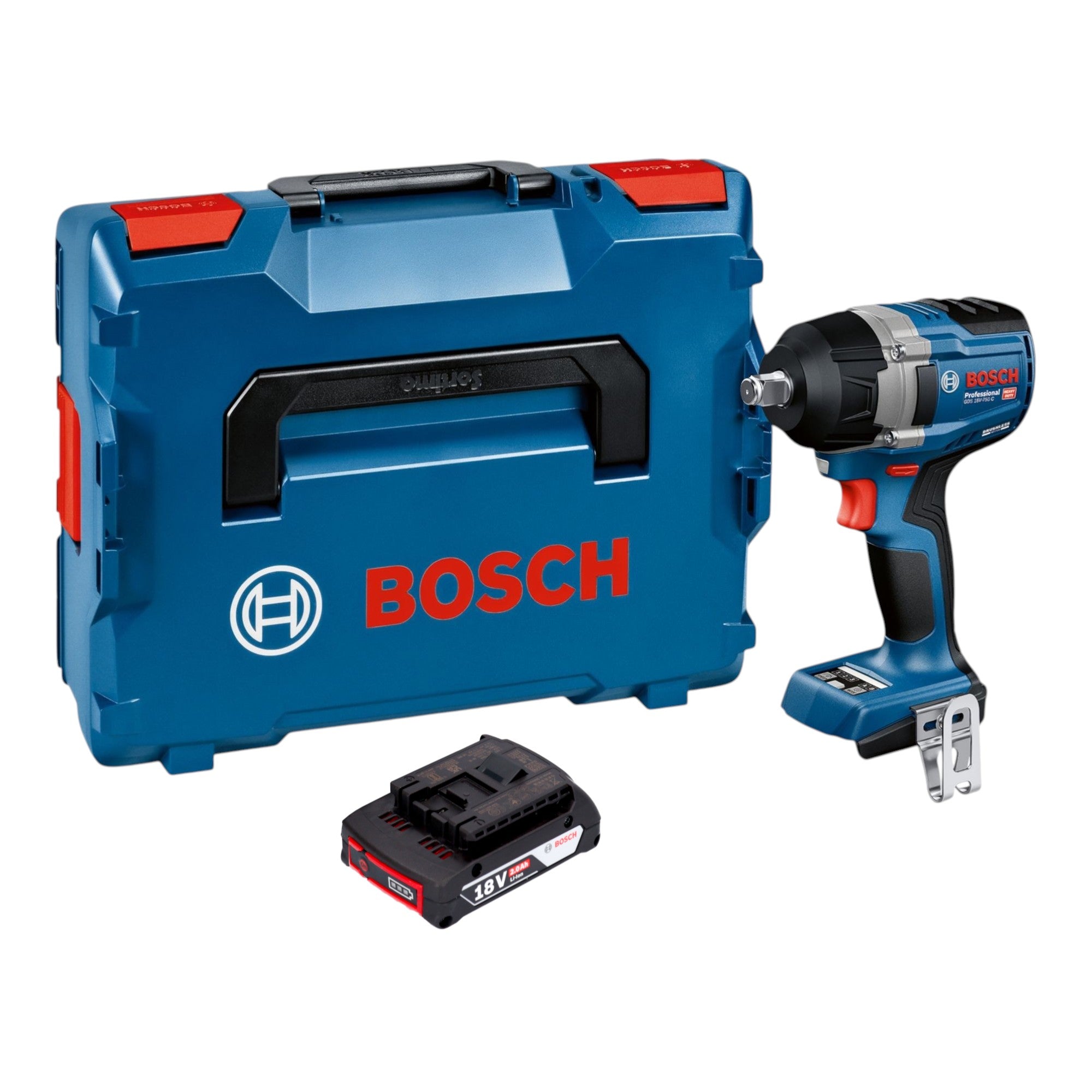 Bosch GDS 18V 750 C Akku Schlagschrauber 18 V 750 Nm 1 2 Brushless 1x Akku 2 0 Ah L Boxx ohne Ladegeraet 0 - toolbrothers