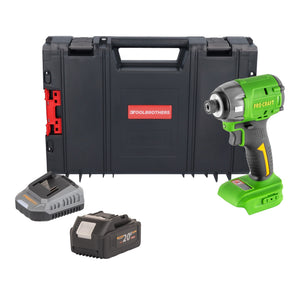 Procraft PS22bb Akku Schlagschrauber 20 V 230 Nm 1/4" Brushless + 1x Akku 4,0 Ah + Ladegerät + RHINO Toolcase
