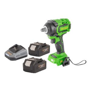 Procraft PWA18bb Akku Schlagschrauber 20 V 550 Nm 1/2" Brushless + 2x Akku 4,0 Ah + Ladegerät