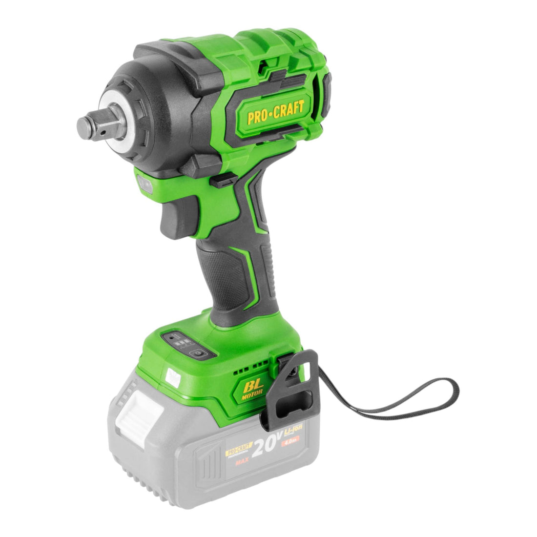 Procraft PWA18bb Akku Schlagschrauber 20 V 550 Nm 1/2" Brushless + 2x Akku 4,0 Ah + Ladegerät