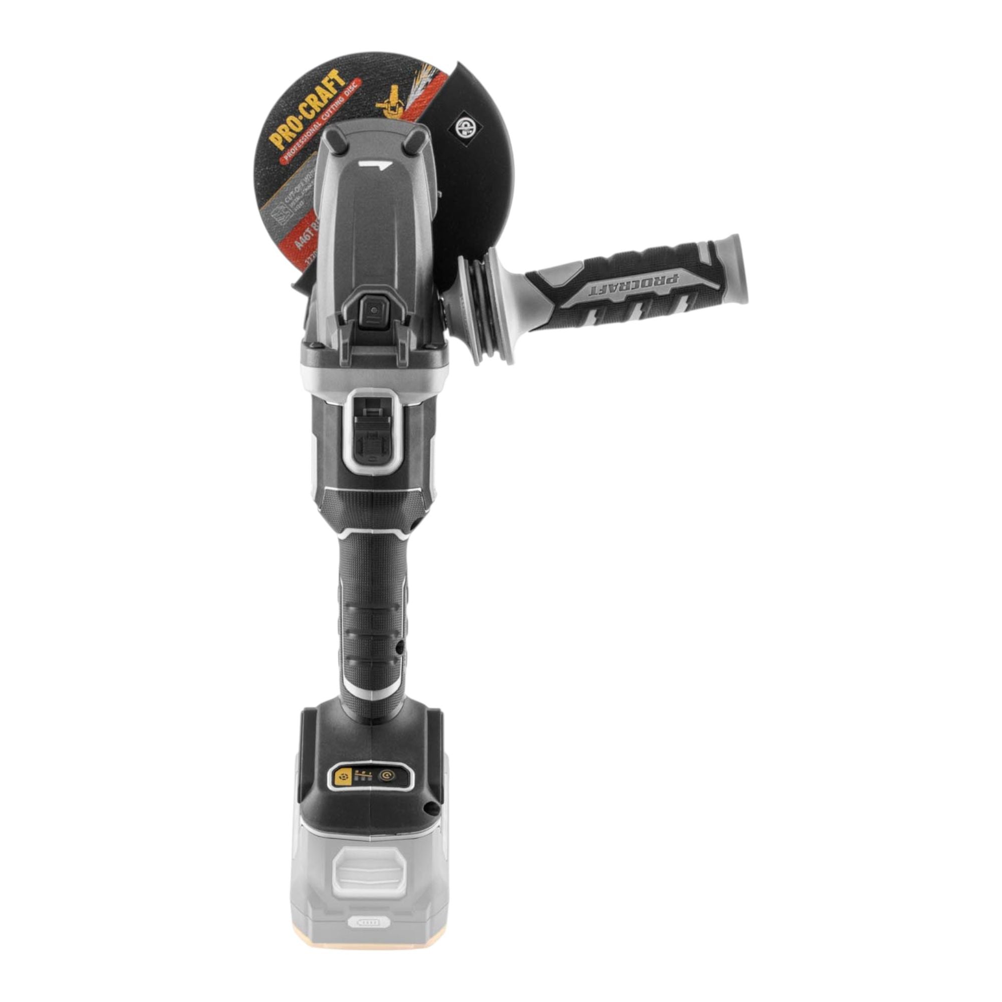 Procraft Industrial AG125Cbb Akku Flachkopf Winkelschleifer 20 V 125 mm Brushless 2x Akku 4 0 Ah Ladegeraet 4 - toolbrothers