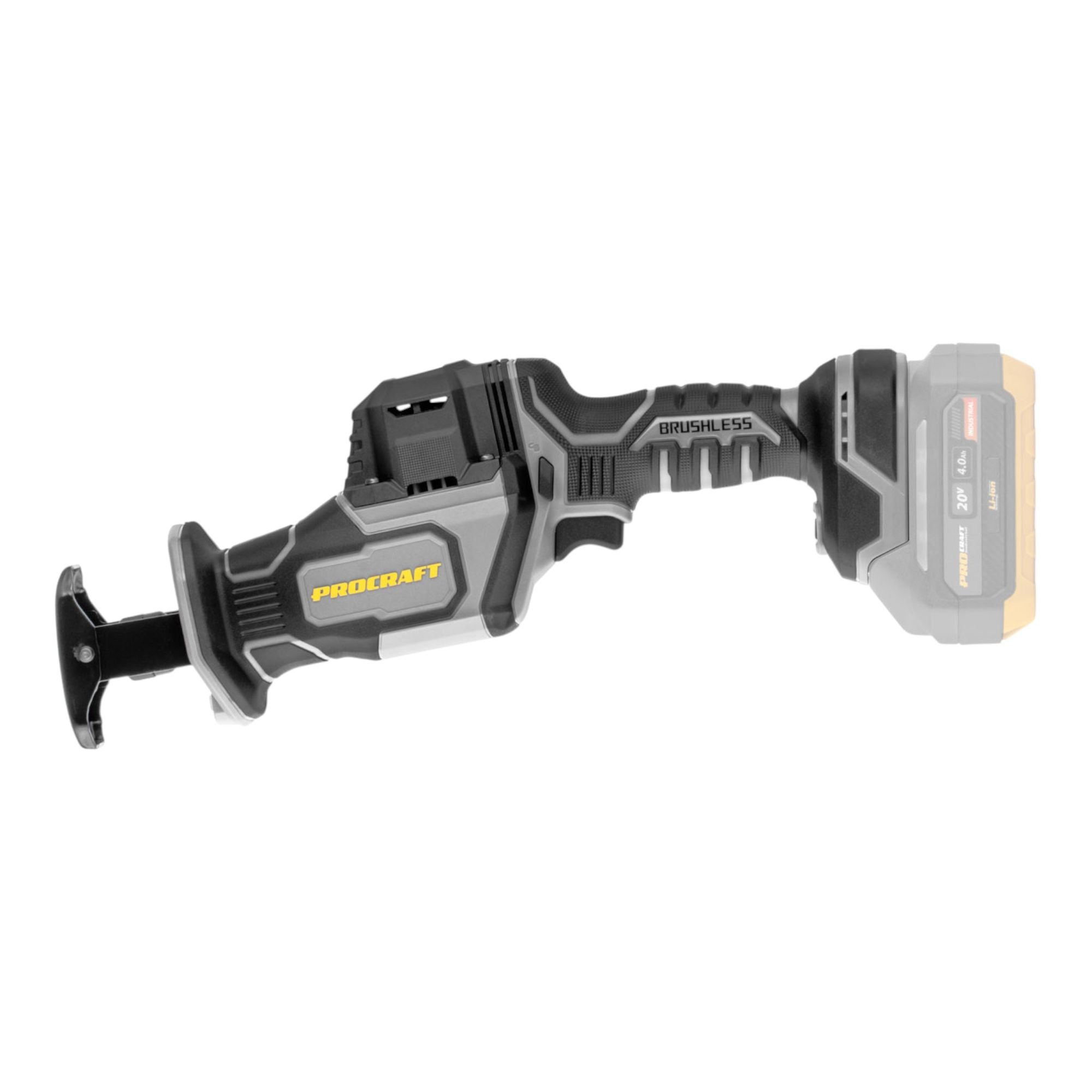 Procraft Industrial RS20Abb Recipro Saebelsaege 20 V Brushless 2x Akku 4 0 Ah Ladegeraet RHINO Toolcase 2 - toolbrothers