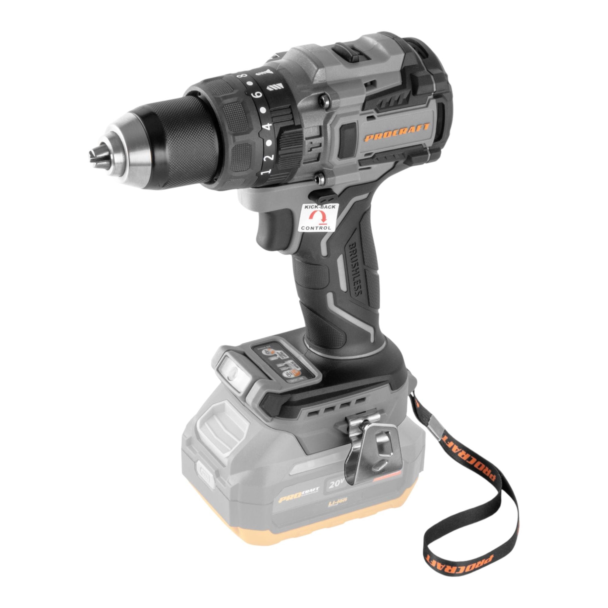Procraft Industrial CD20B BB Akku Schlagbohrschrauber 20 V 150 Nm Brushless 2x Akku 4 0 Ah Ladegeraet 1 - toolbrothers