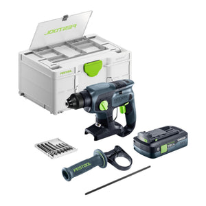 Festool KHC-S 18-Basic-Set Akku Kombihammer 18 V 1,7 J SDS plus + 1x Akku 4,0 Ah + Systainer - ohne Ladegerät