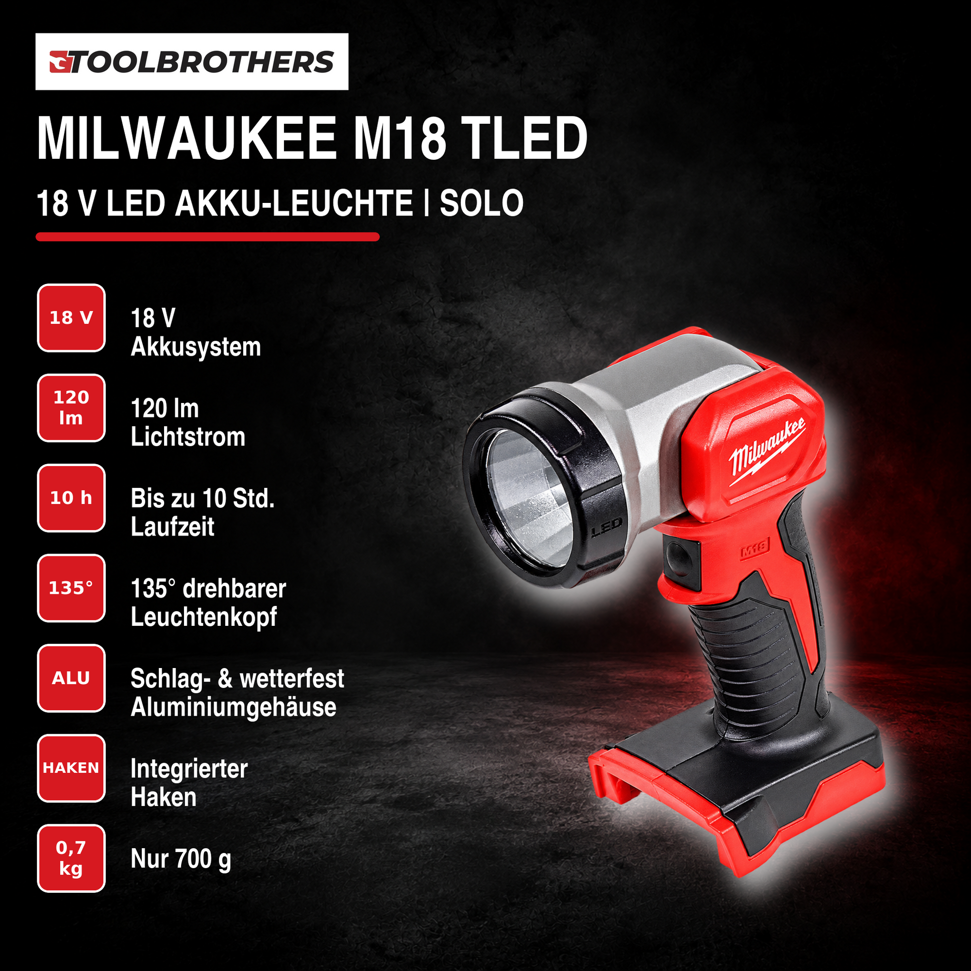 Toolbrothers Powertools Kalender 2026 Milwaukee M18 TLED 0 Edition Gr S 1 - toolbrothers
