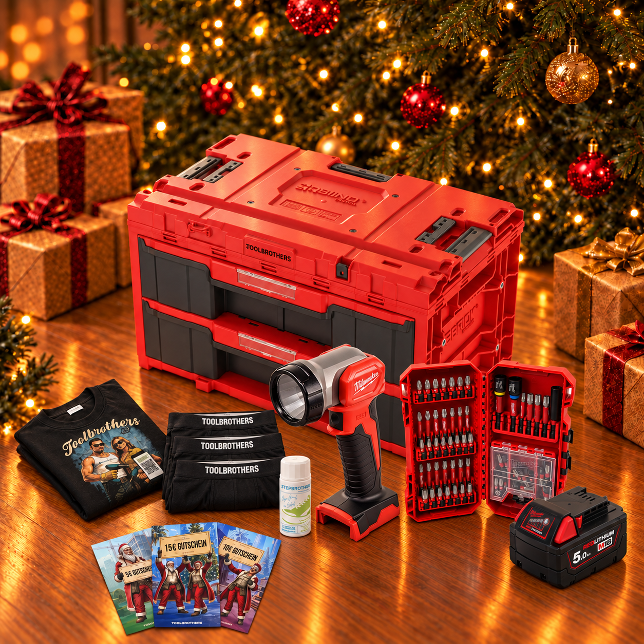 Toolbrothers Powertools Kalender 2026 Milwaukee M18 TLED 0 Edition Gr L 0 - toolbrothers