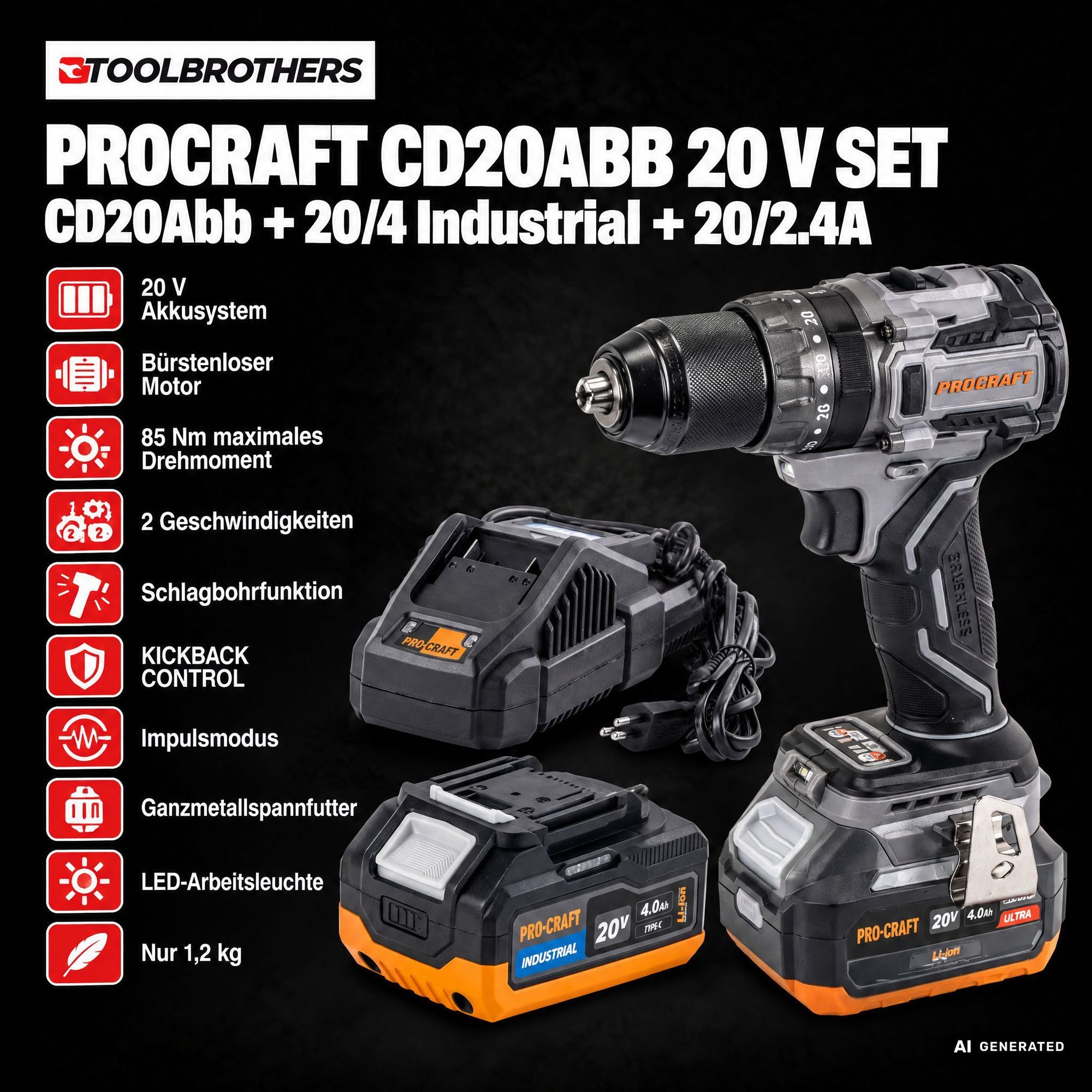 Toolbrothers Powertools Kalender 2026 Procraft Industrial CD20Abb Edition Gr S 1 - toolbrothers