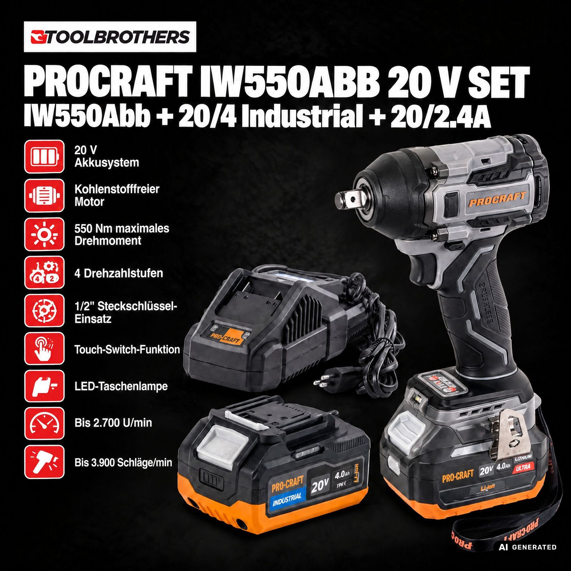 Toolbrothers Powertools Kalender 2026 Procraft Industrial IW550Abb Edition Gr XXL 1 - toolbrothers