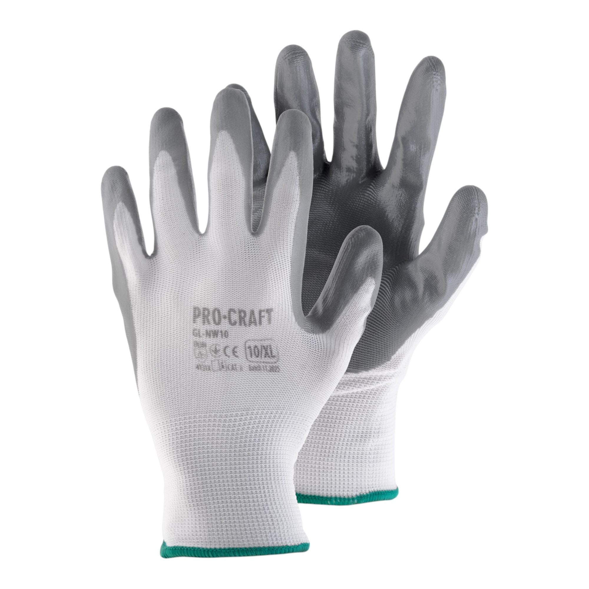 Procraft GL NW9 Arbeitshandschuhe Nitril 10 Paar Groesse L 0 - toolbrothers