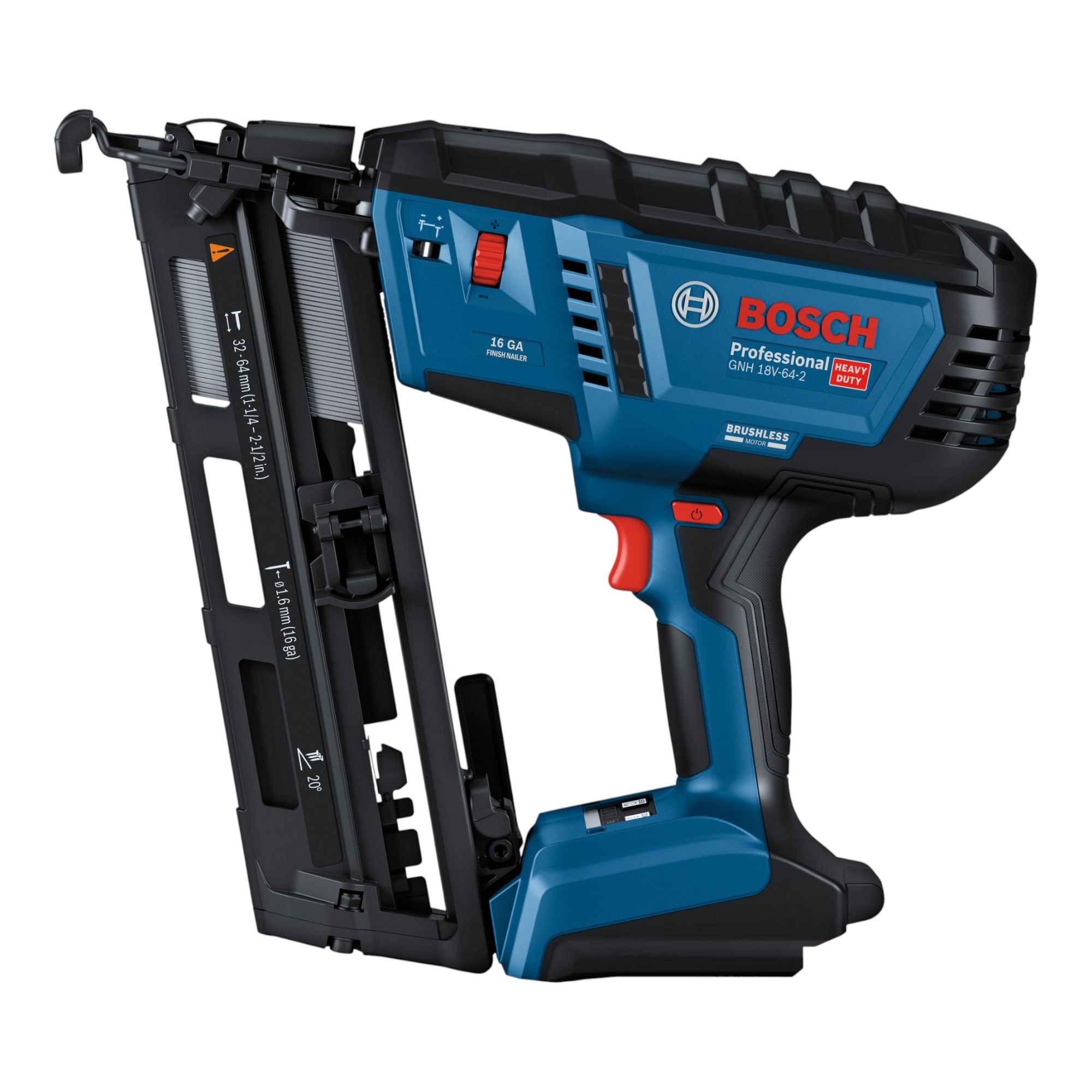 Bosch GNH 18V 64 2 Professional Akku Holznagler 18 V 1 6 x 32 64 mm Brushless 1x Akku 5 0 Ah Ladegeraet 2 - toolbrothers