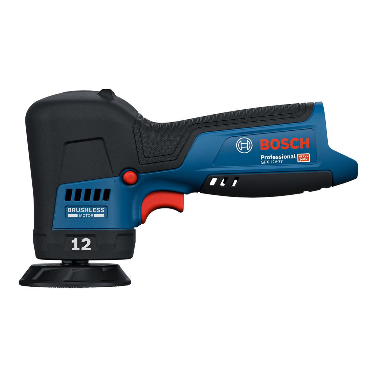 Bosch GPX 12V-77 Akku Polierer 12 V 77 mm Brushless + 2x Akku 2,0 Ah ...