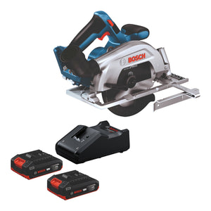 Bosch GKS 18V-57-2 Professional Akku Handkreissäge 18 V 165 mm Brushless + 2x Akku 2,0 Ah + Ladegerät