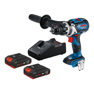 Bosch GSR 18V-110 C Professional Akku Bohrschrauber 18 V 110 Nm Brushless + 2x Akku 2,0 Ah + Ladegerät
