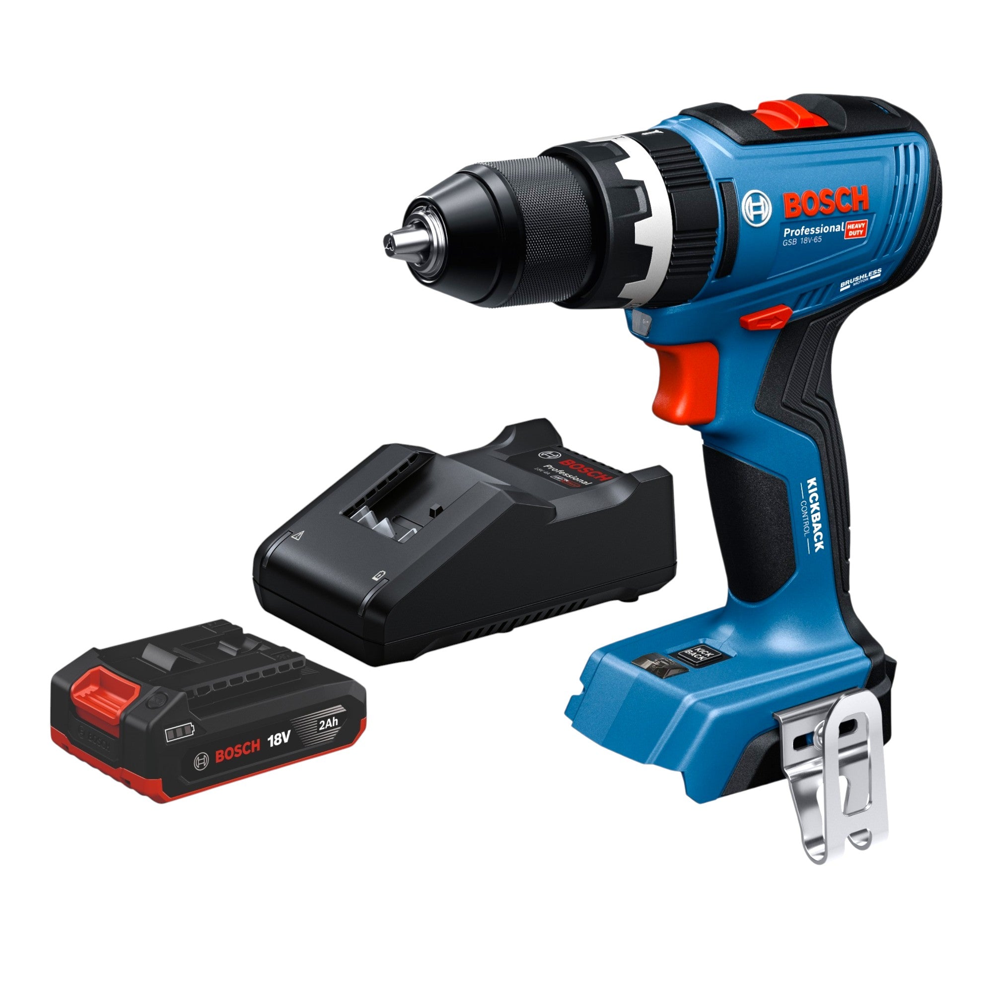 Bosch GSB 18V 65 Professional Akku Schlagbohrschrauber 18 V 65 Nm Brushless 1x Akku 2 0 Ah Ladegeraet 0 - toolbrothers