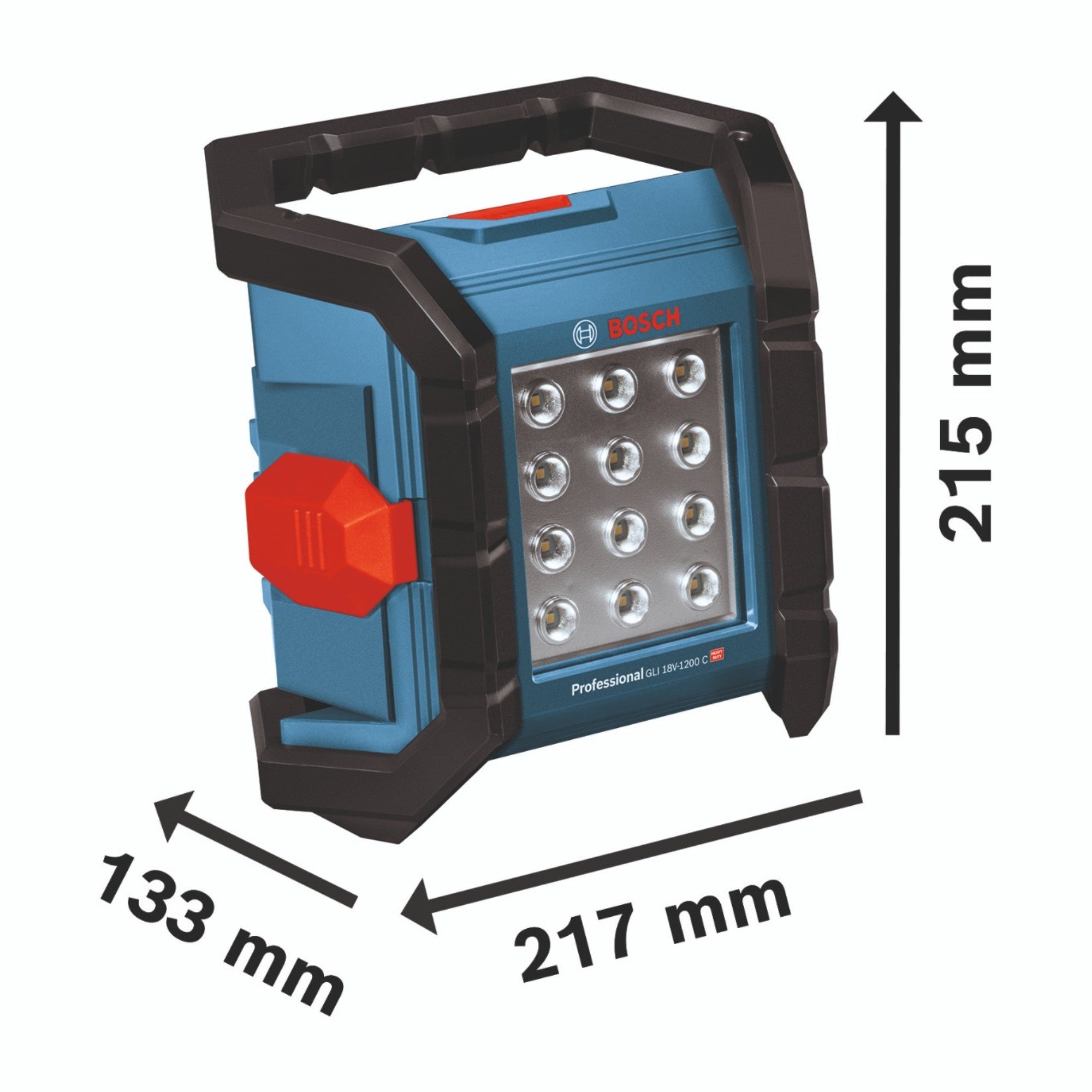 Bosch GLI 18V 1200 C Professional Akku Baustrahler 18 V 1200 lm 1x Akku 2 0 Ah Ladegeraet 2 - toolbrothers
