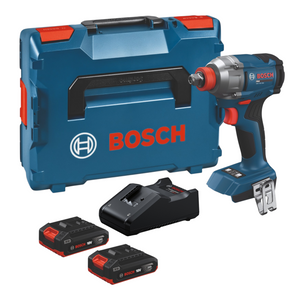 Bosch GDX 18V-285 Professional Akku Drehschlagschrauber 18 V 285 Nm + 2x Akku 2,0 Ah + Ladegerät + L-Boxx