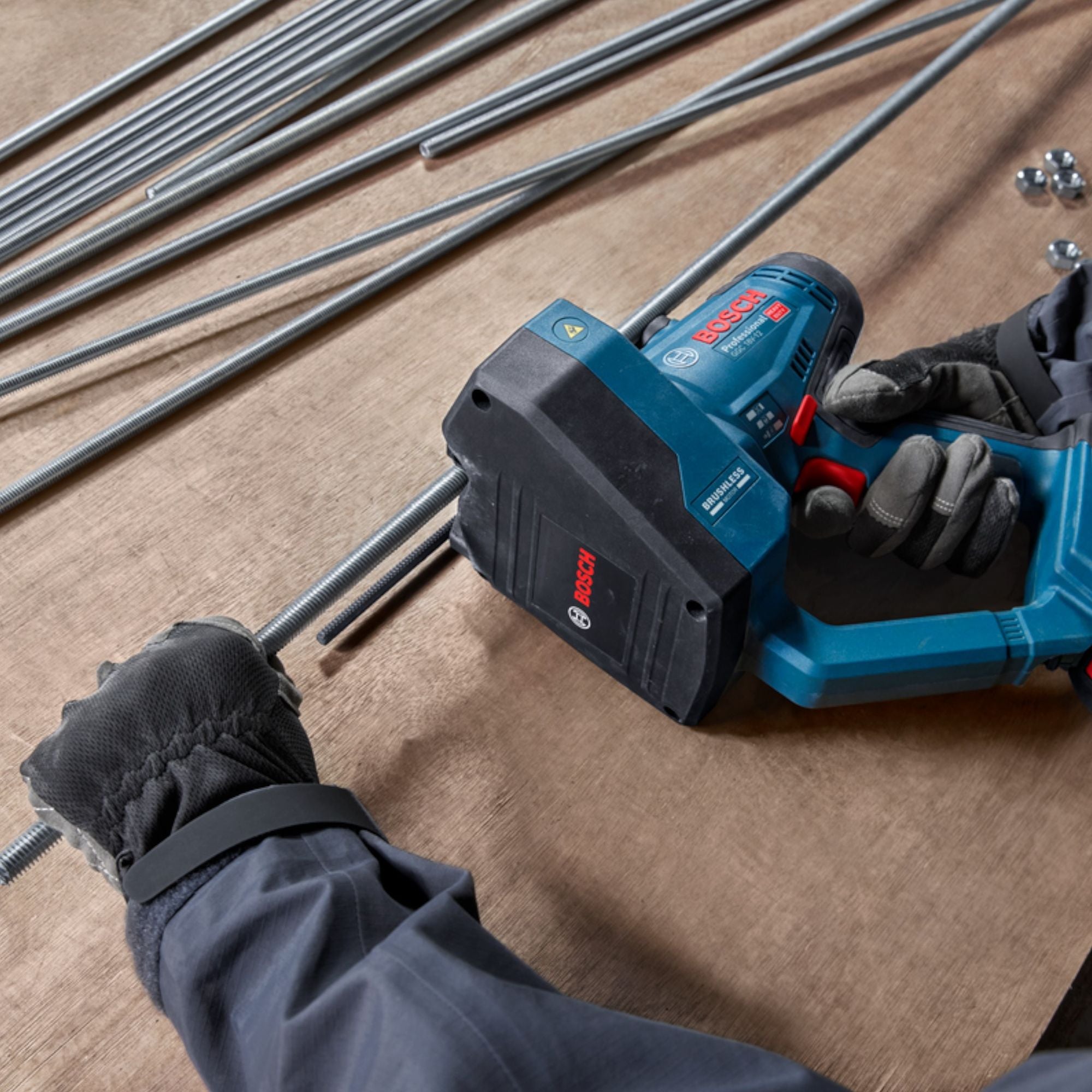 Bosch GGC 18V 12 Professional Akku Gewindestangenschneider 18 V M12 2x Akku 4 0 Ah Ladegeraet 3 - toolbrothers