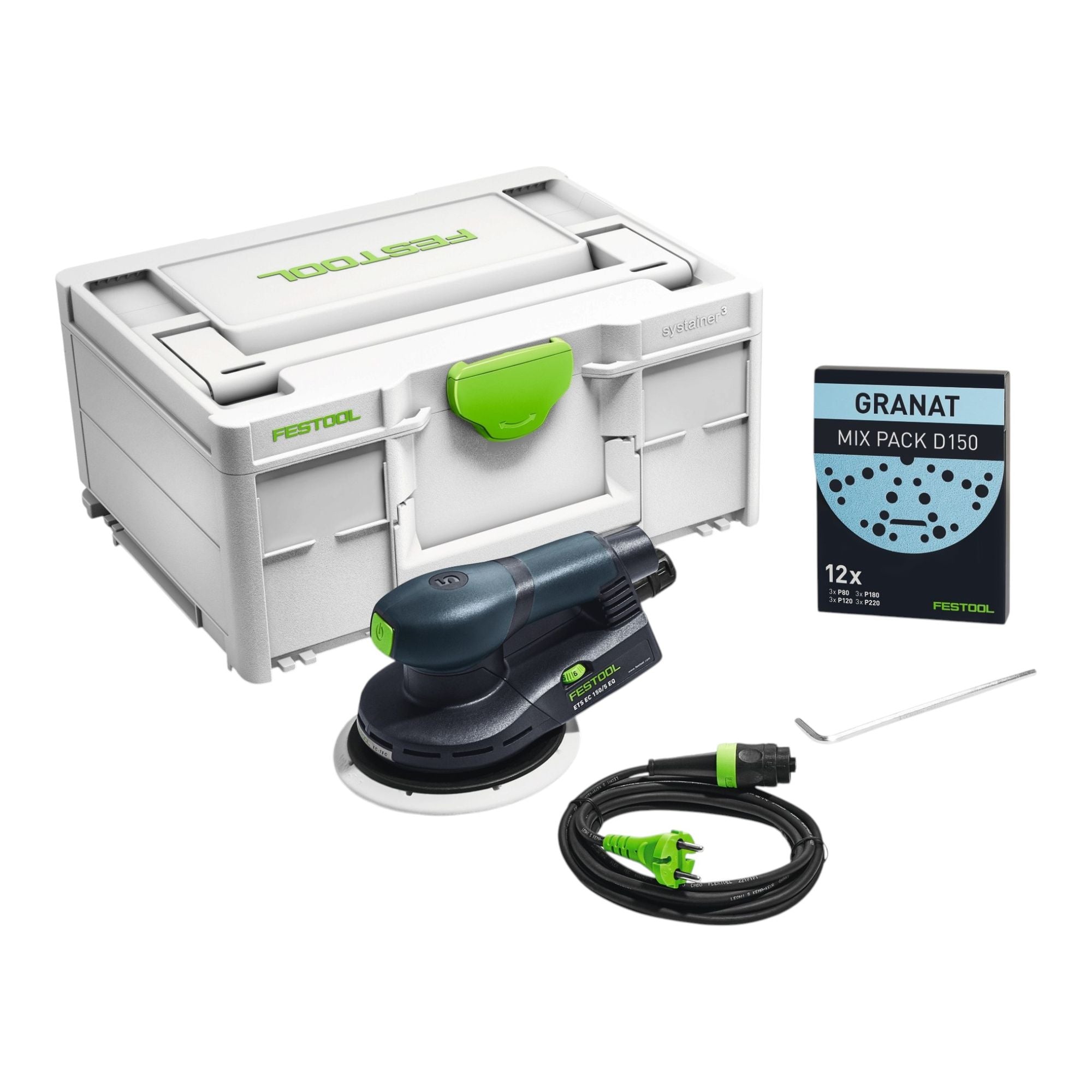 Festool CTM MIDI ETS EC GR FIS Combo Set Staubfrei 578866 mit Absaugmobil Exzenterschleifer 60 tlg Schleifmittel Set Systainer 1 - toolbrothers