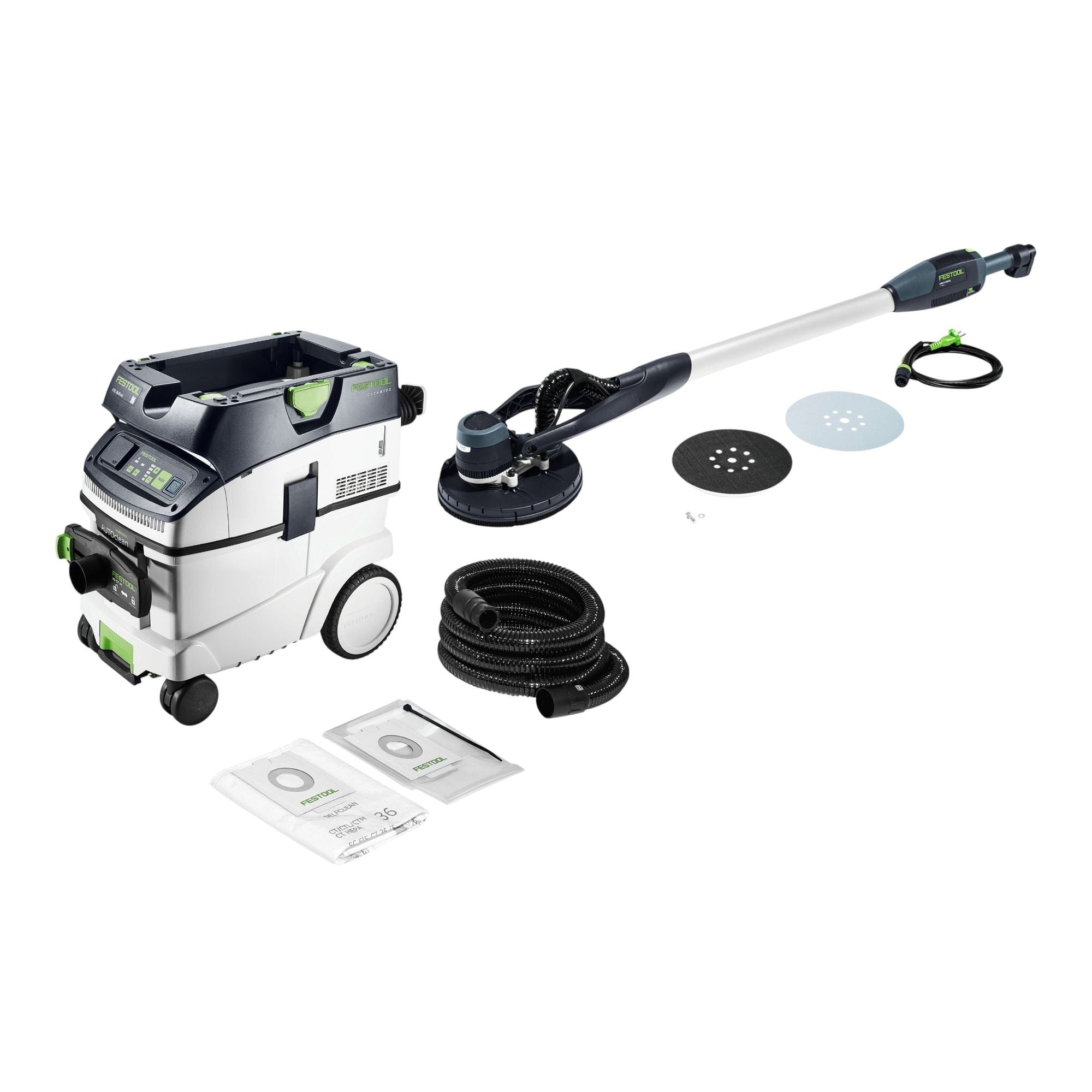 Festool LHS E 225 EQ CB PLANEX easy Langhalsschleifer 400 Watt 225 mm 578402 CTL 36 EI AC LHS CLEANTEC Absaugmobil 577887  0 - toolbrothers