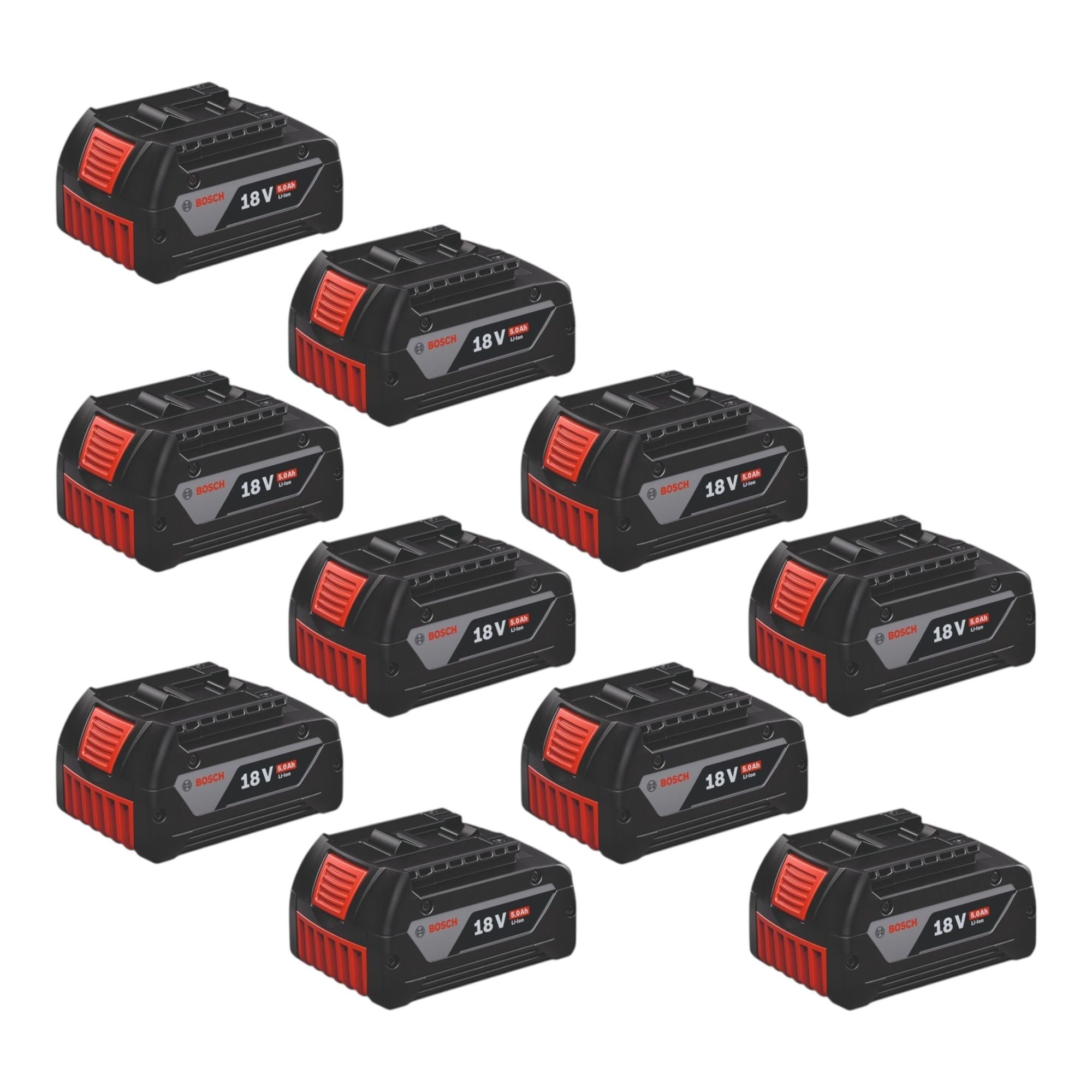 Bosch 10x GBA 18 V 5 0 Ah Profesional Akku 5000 mAh Li Ion AMPShare 10x 2607337069 1600A002U5  0 - toolbrothers